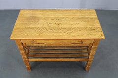 Danish Mid Century Oak Sewing Cabinet by Henning Kjaernulf