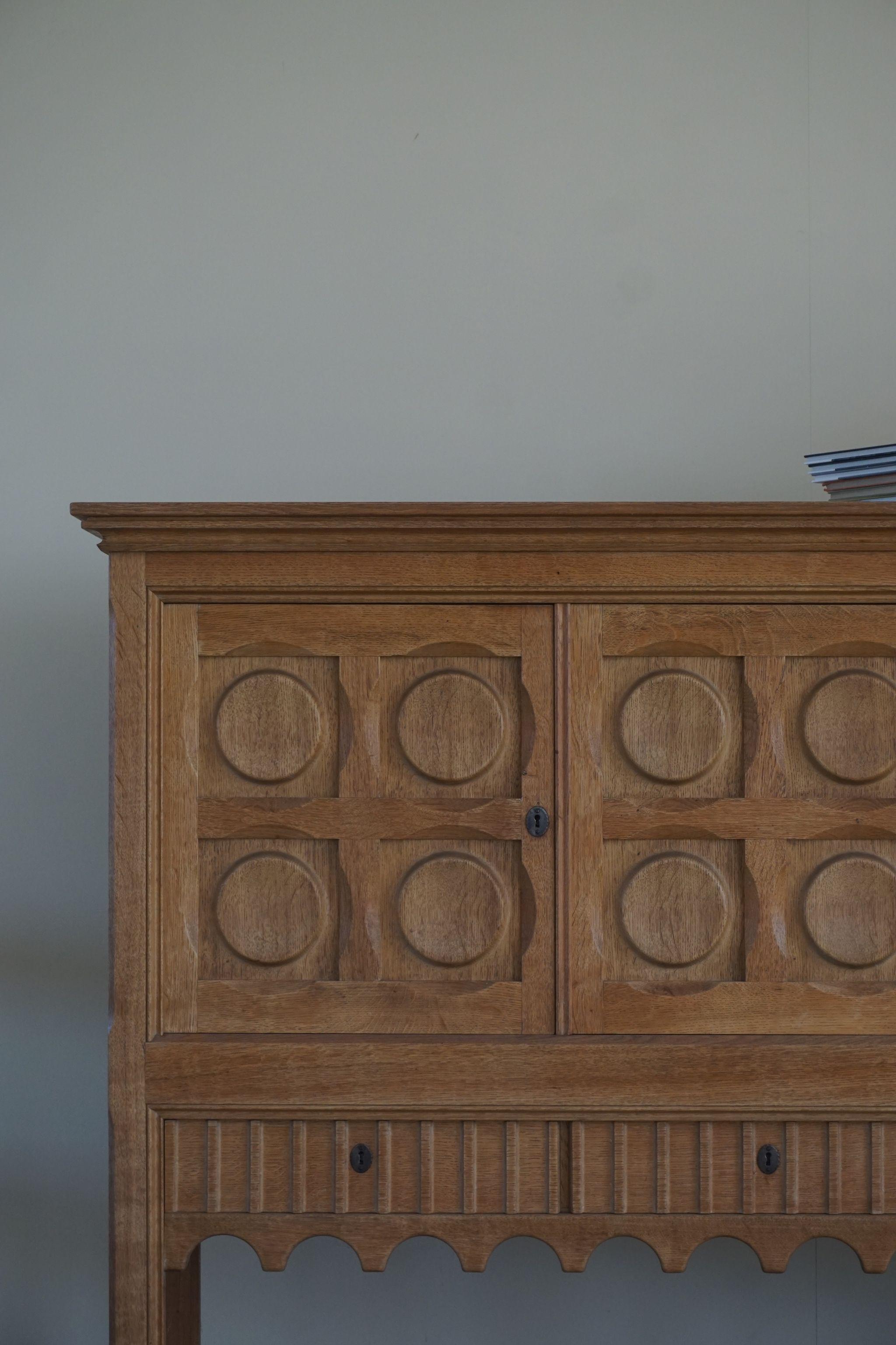 Danish Mid Century Oak Sideboard, 1950s In Good Condition In Odense, DK