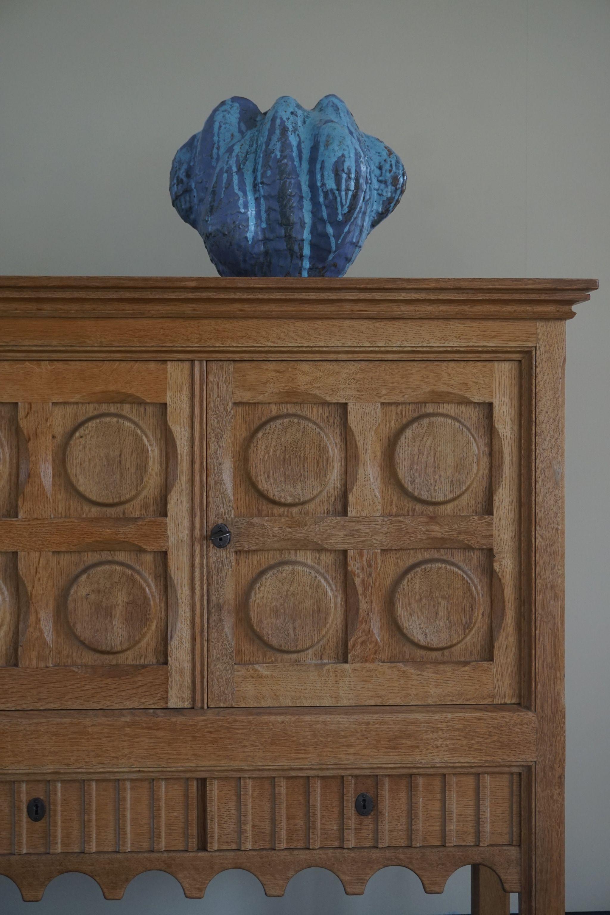 Danish Mid Century Oak Sideboard, 1950s 4