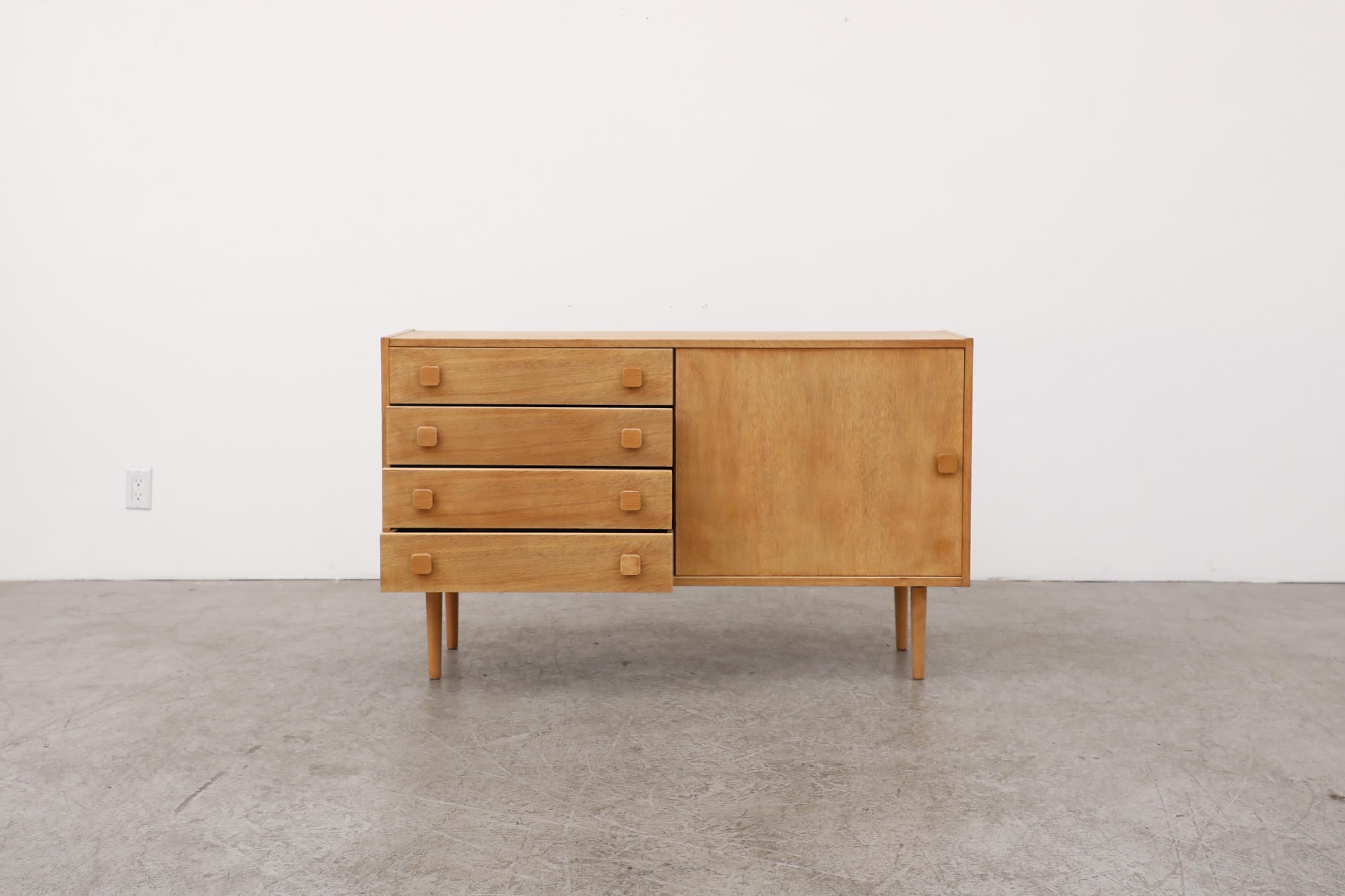 Danish Mid-Century Oak Sideboard By Domino Mobler, 1970's In Good Condition In Los Angeles, CA