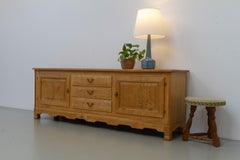 Danish Mid-Century Oak Tripod Stool, 1950s.