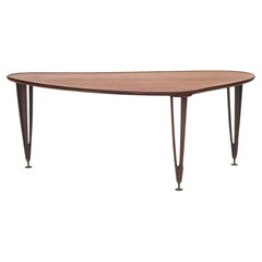 Danish Mid-Century Organically Shaped Teak Coffee Table by BC Møbler