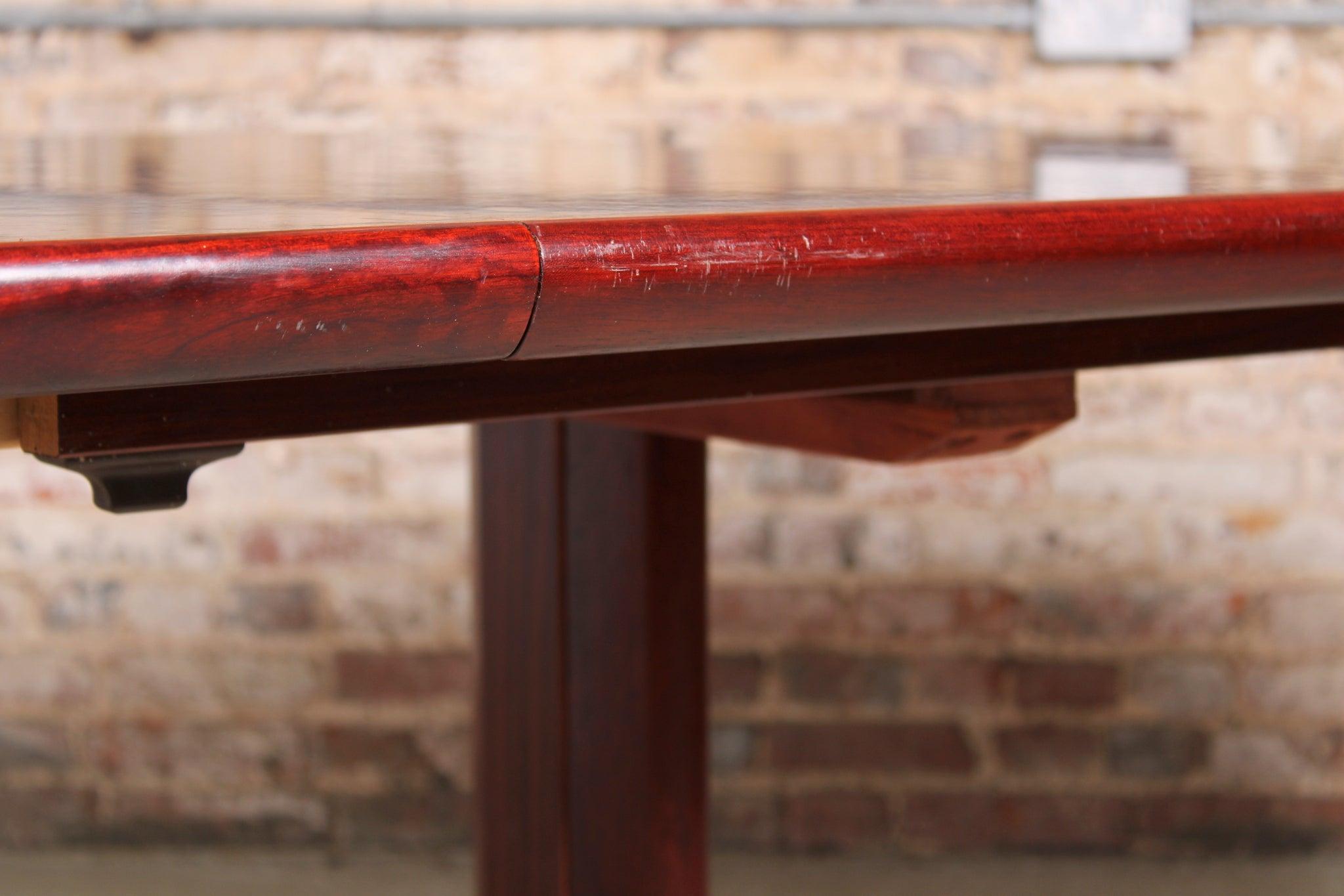 Danish Mid Century Oval Rosewood Dining Table, Circa 1970s 6