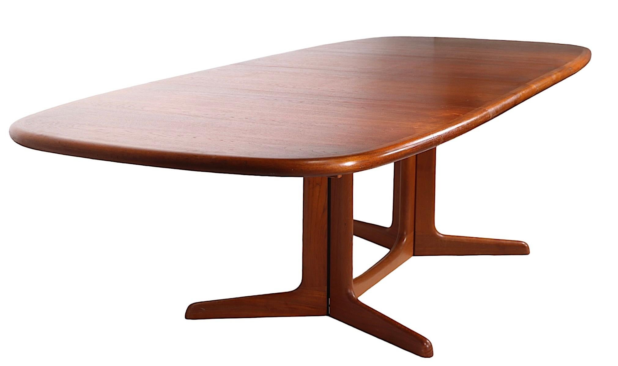 Danish Mid Century Oval Teak Dining Table by Niels Otto Moller for Gudme c 1970s For Sale 12