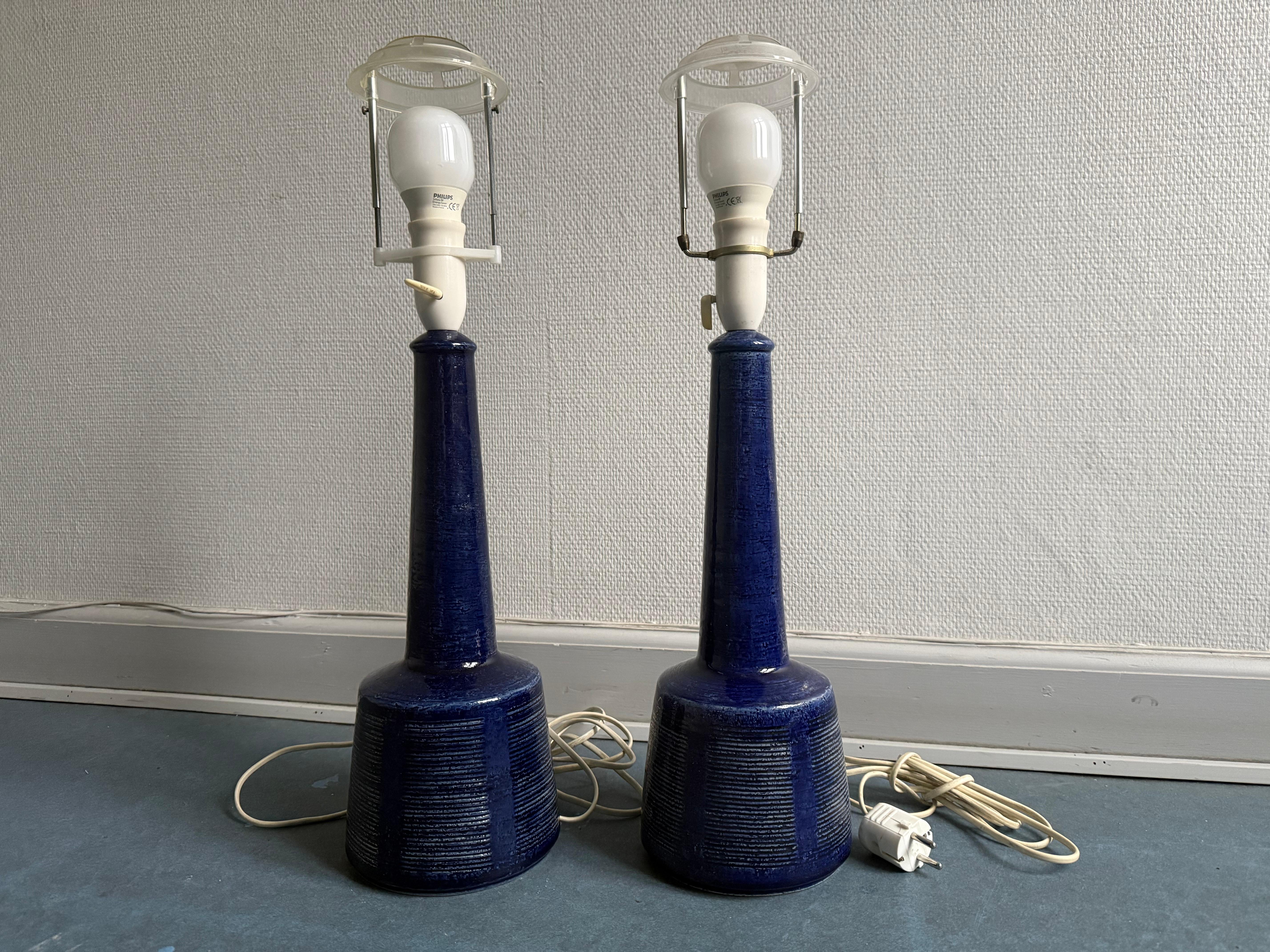 Mid-Century Modern Danish Mid century pair of Table Lamps by Esben Klint for Le Klint, 1960 For Sale