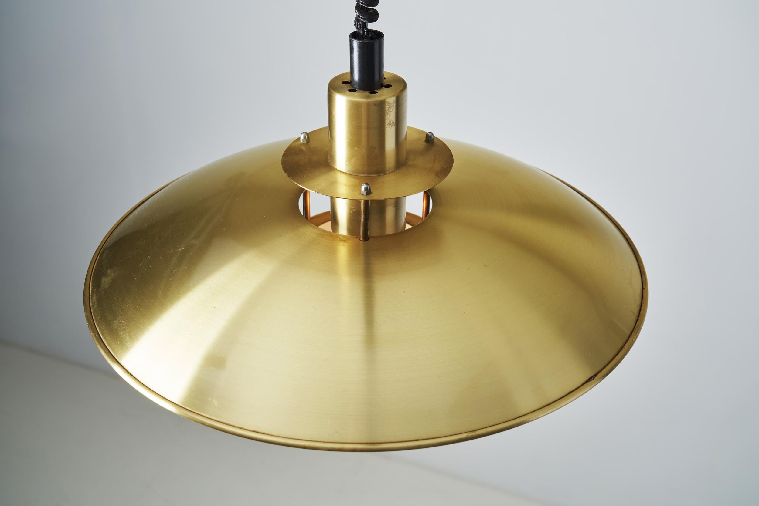 Danish Mid-Century Pendant Lamp by Lyskjær Belysning, Denmark 1960s  1