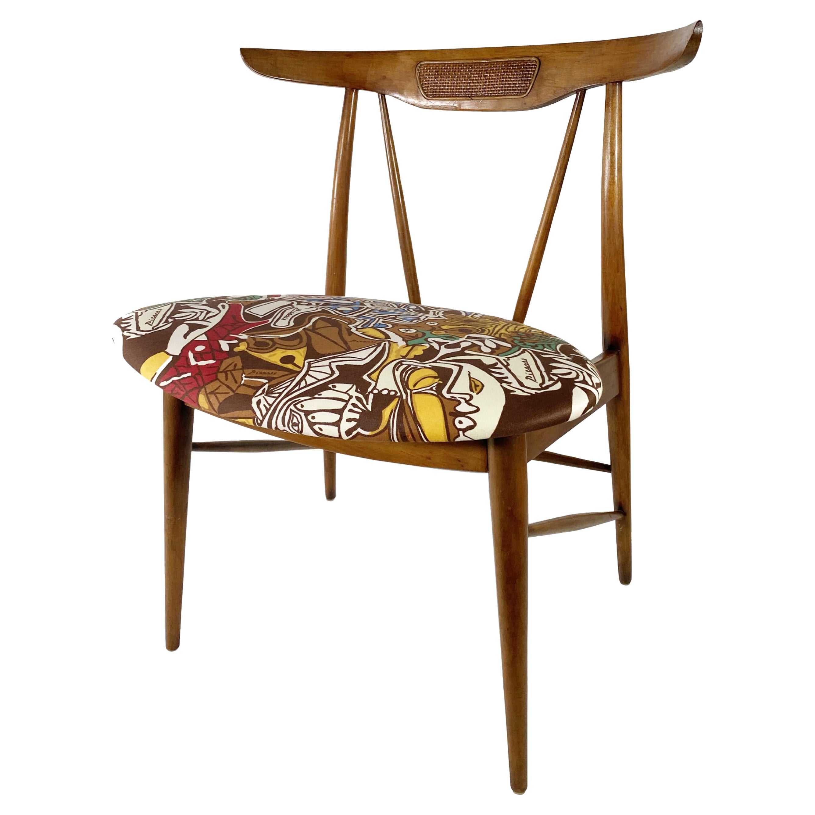 Danish Mid-Century Picasso Upholstered Side Chairs For Sale