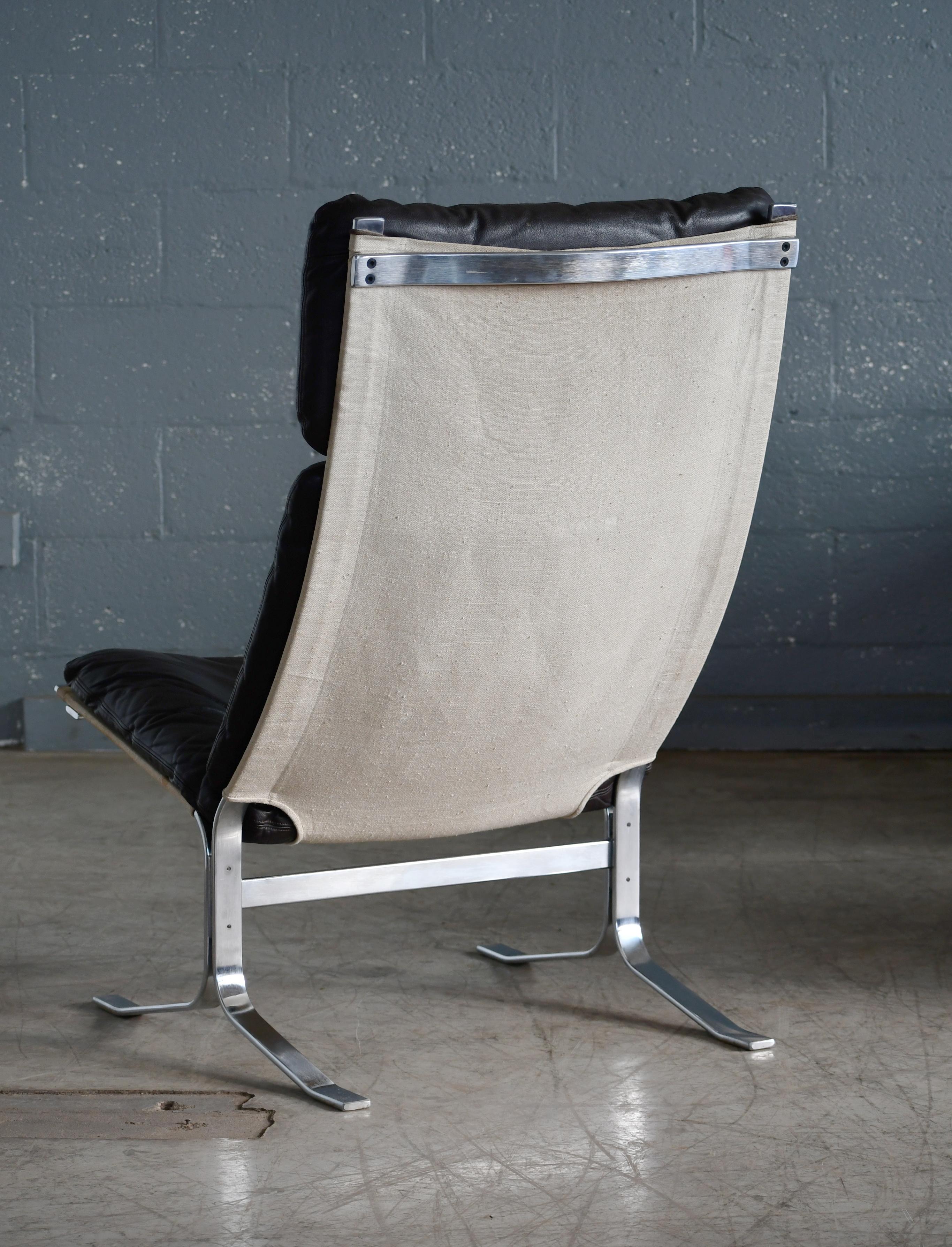 Danish Mid-Century Poul Kjaerholm Style Easy Chair in Leather and Steel ca, 1970 For Sale 2