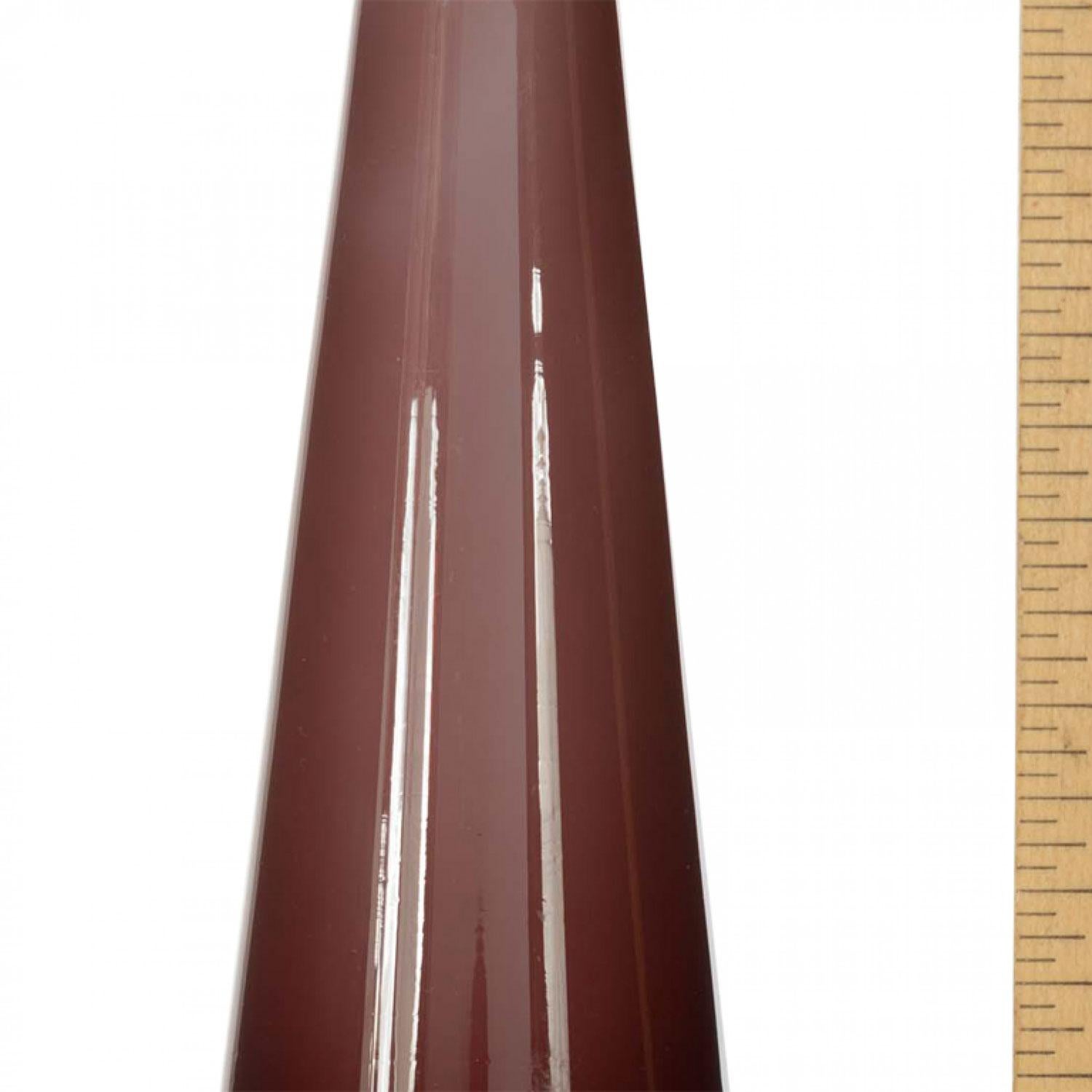 Danese Danish Mid-Century Purple Glass Bud Vase in vendita