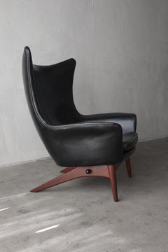 Danish Mid Century Reclining Lounge Chair by HW Klein for Bramin