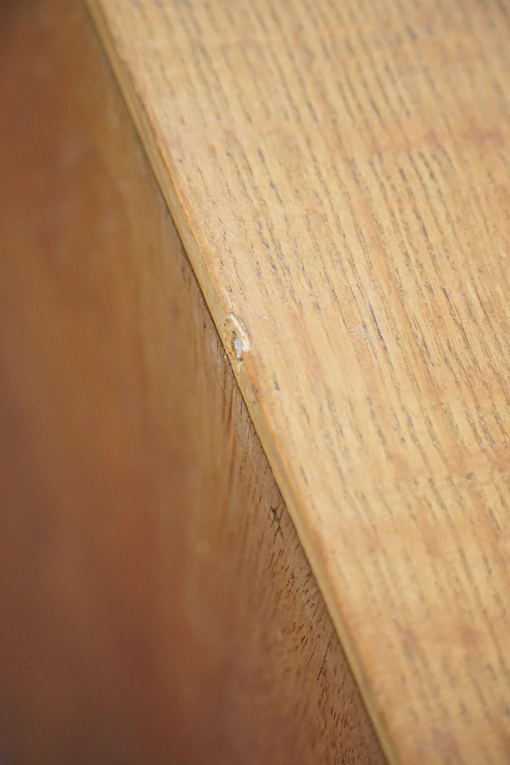 Danish Mid Century Rectangular Brutalist Classic Sideboard, Made in Oak, Ca 1950 6