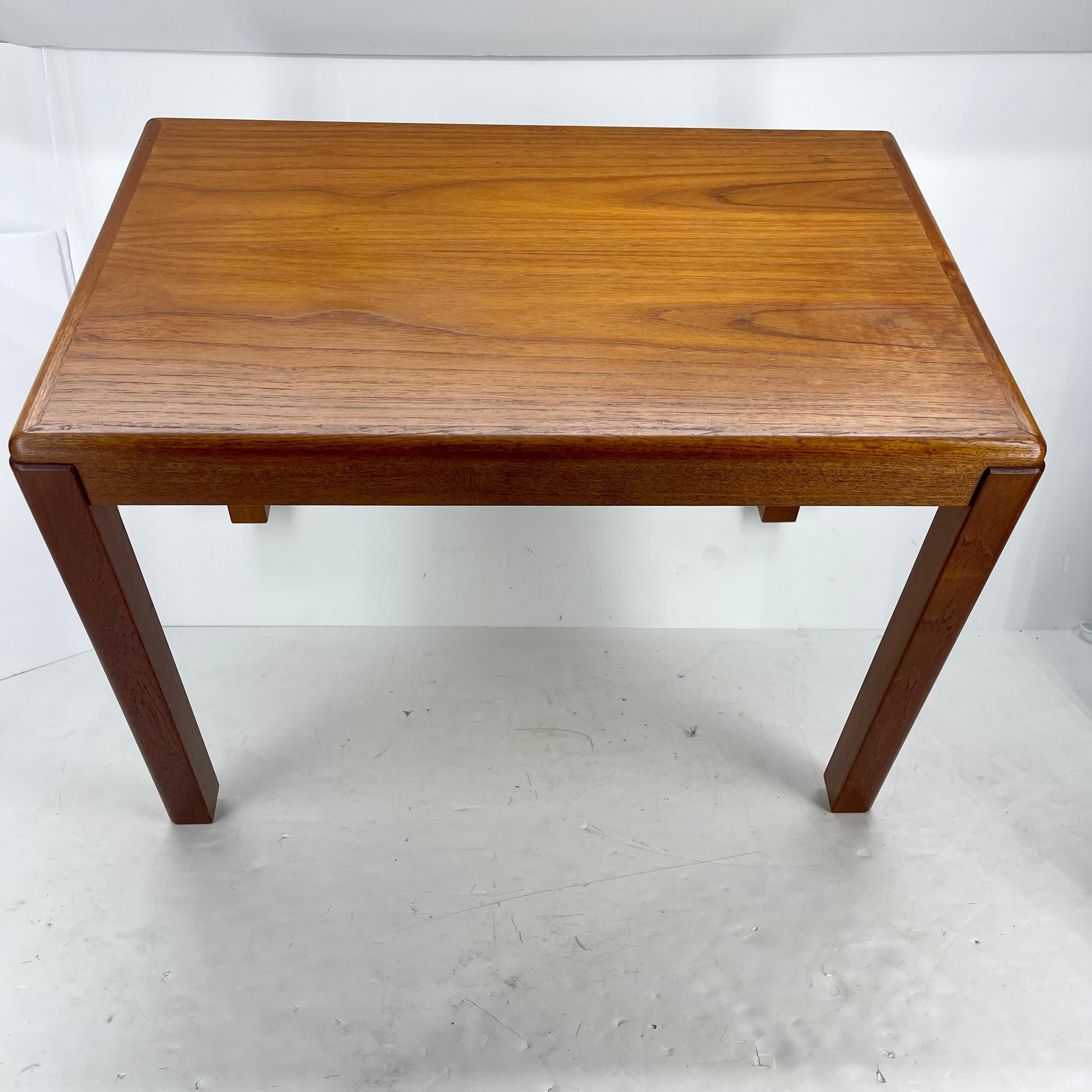 Danish Mid-Century Rectangular Teak Side Table, Vejle Stole og Mobelfabrik For Sale 6