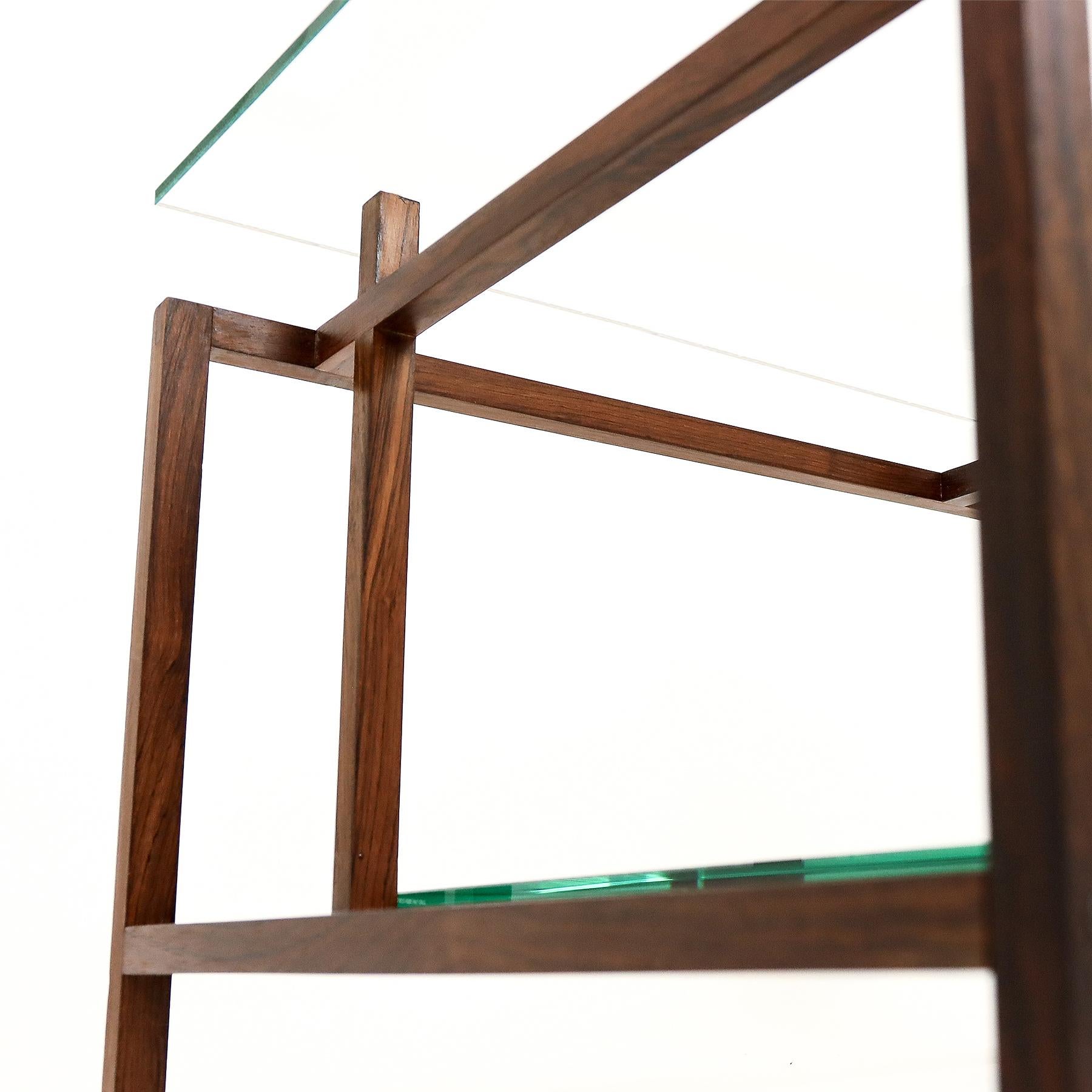 Danish Mid Century Rosewood And Glass Coffee Table By Henning Norgaard In Good Condition In Highclere, Newbury