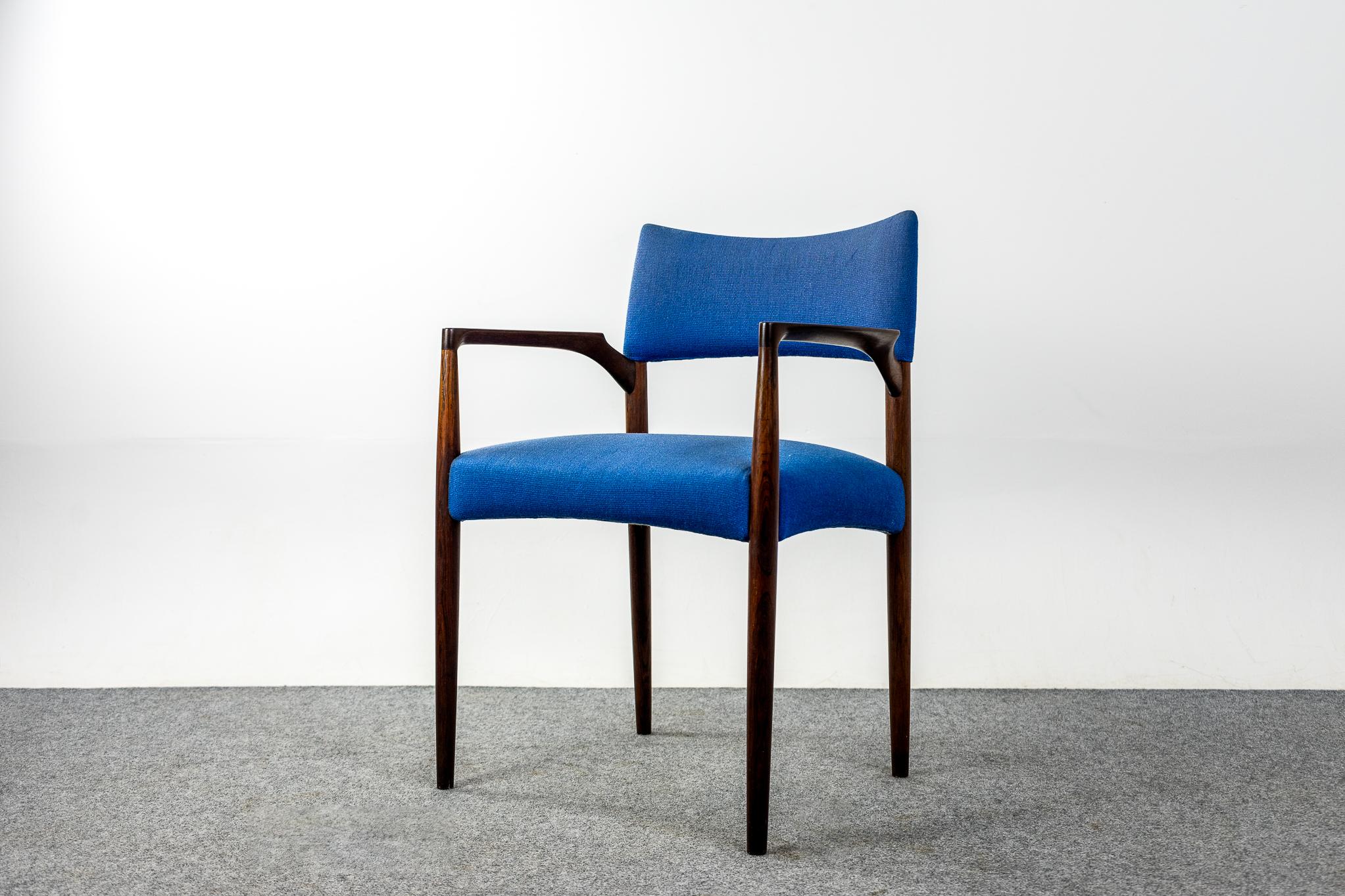 Scandinavian Modern Danish Mid-Century Rosewood Armchair by Villy Schou Andersen For Sale