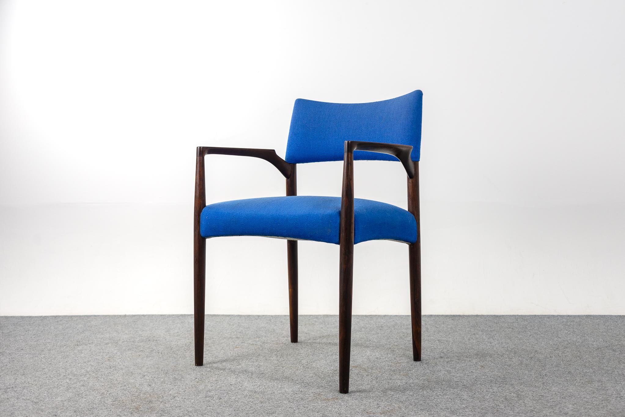 Scandinavian Modern Danish Mid-Century Rosewood Armchair by Villy Schou Andersen For Sale