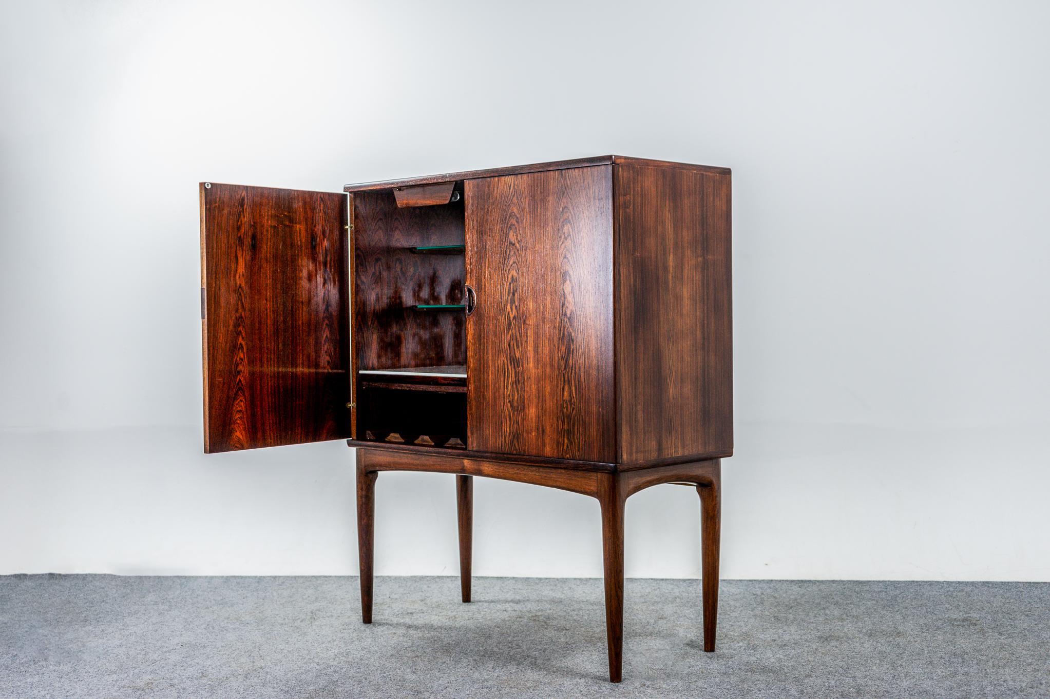 Danish Mid Century Rosewood Bar Cabinet 4