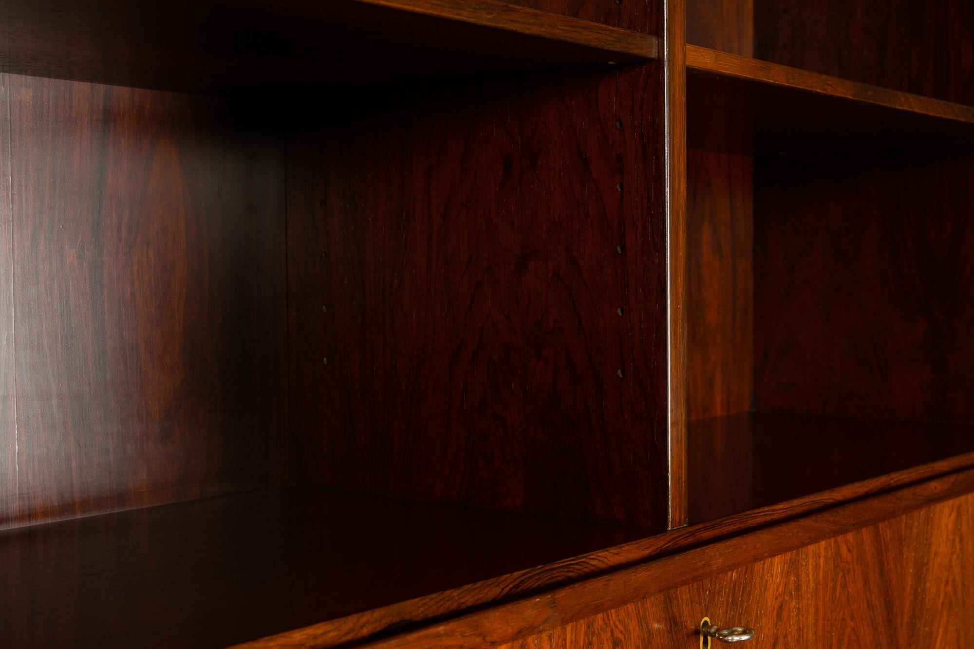 Danish Midcentury Rosewood Bookcase by Omann Jun, 1960s 8