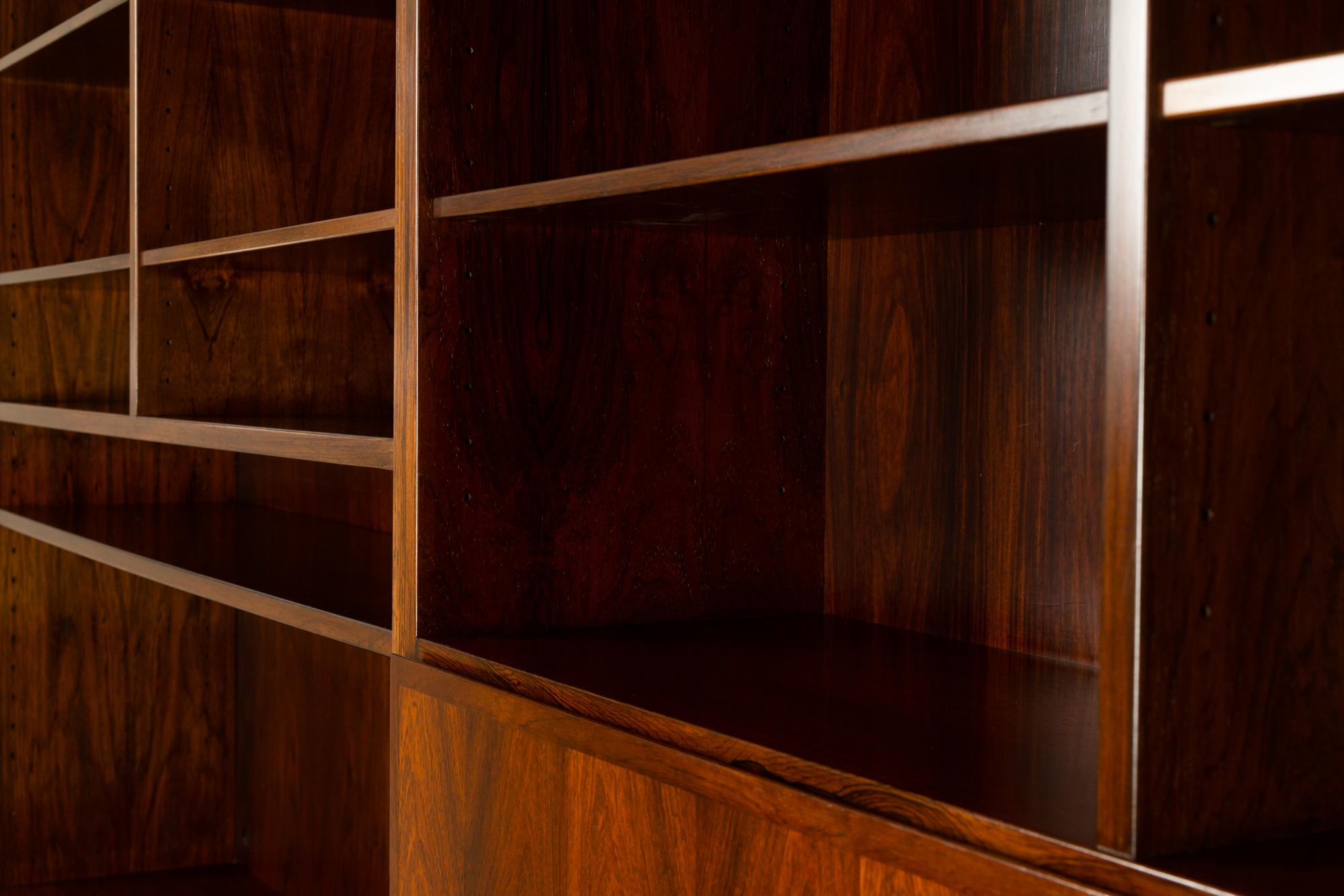 Danish Midcentury Rosewood Bookcase by Omann Jun, 1960s 9