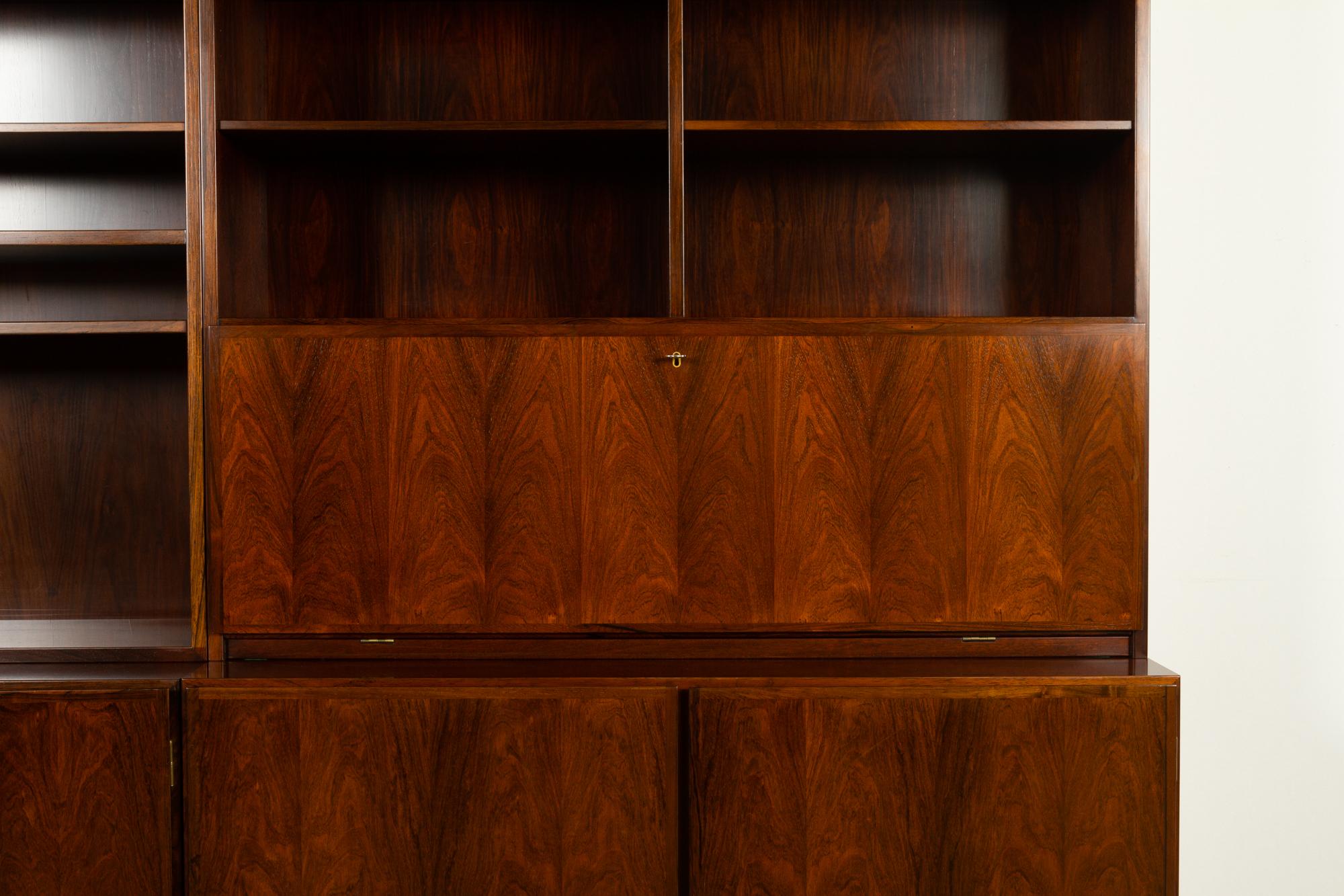 Mid-Century Modern Danish Midcentury Rosewood Bookcase by Omann Jun, 1960s
