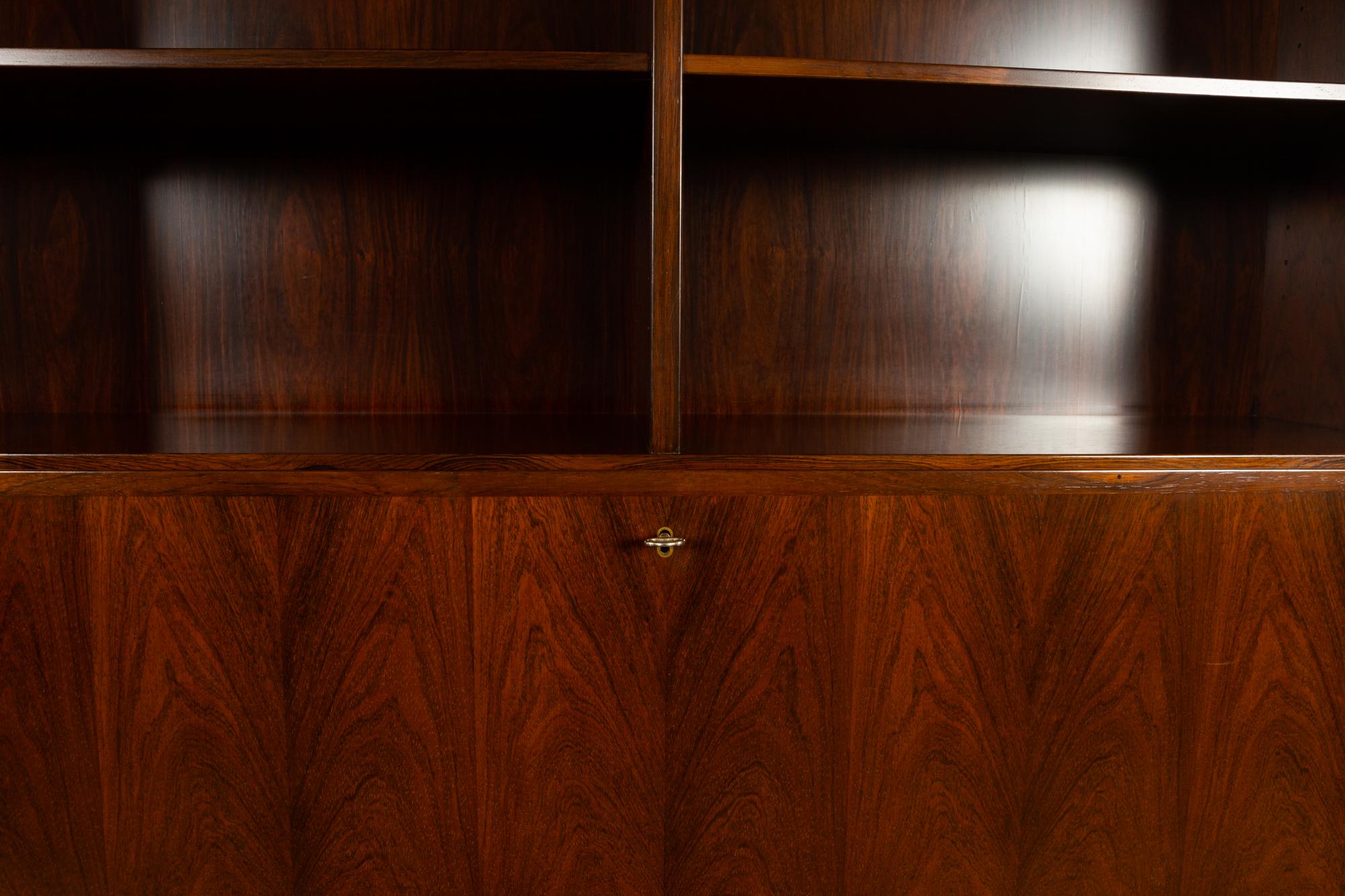 Mid-20th Century Danish Midcentury Rosewood Bookcase by Omann Jun, 1960s