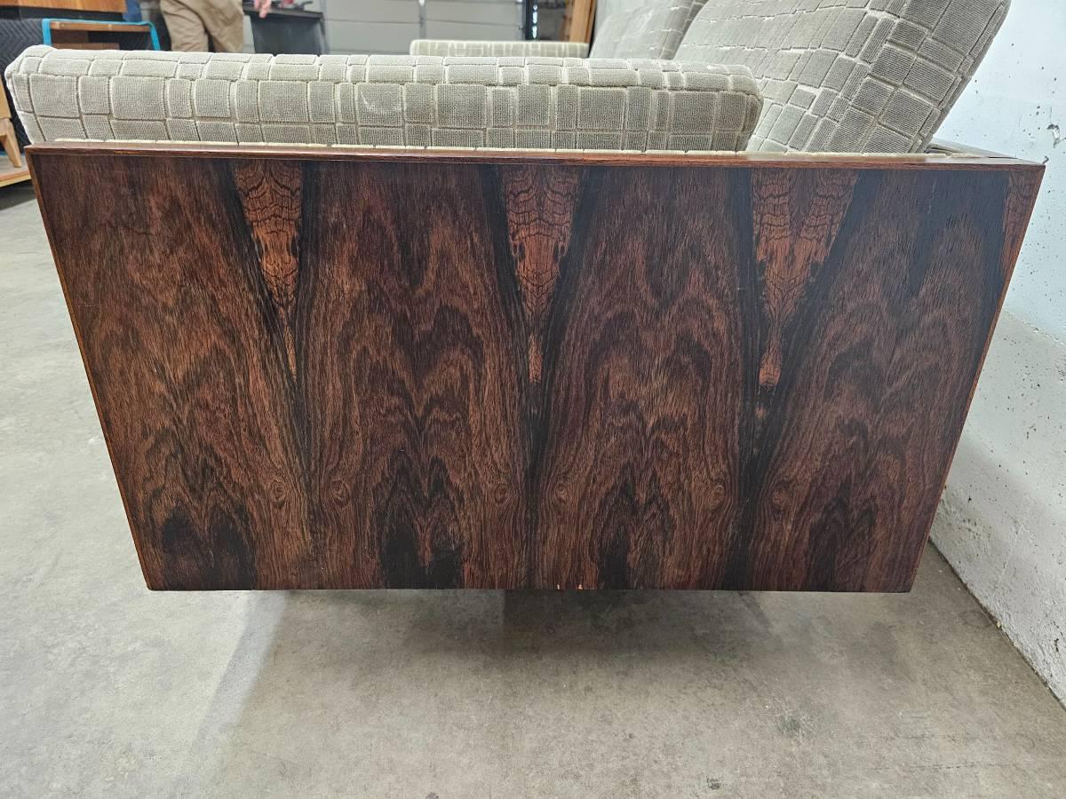 Steel Danish Mid Century Rosewood Case Sofa by Jydsk Mobelvaerk