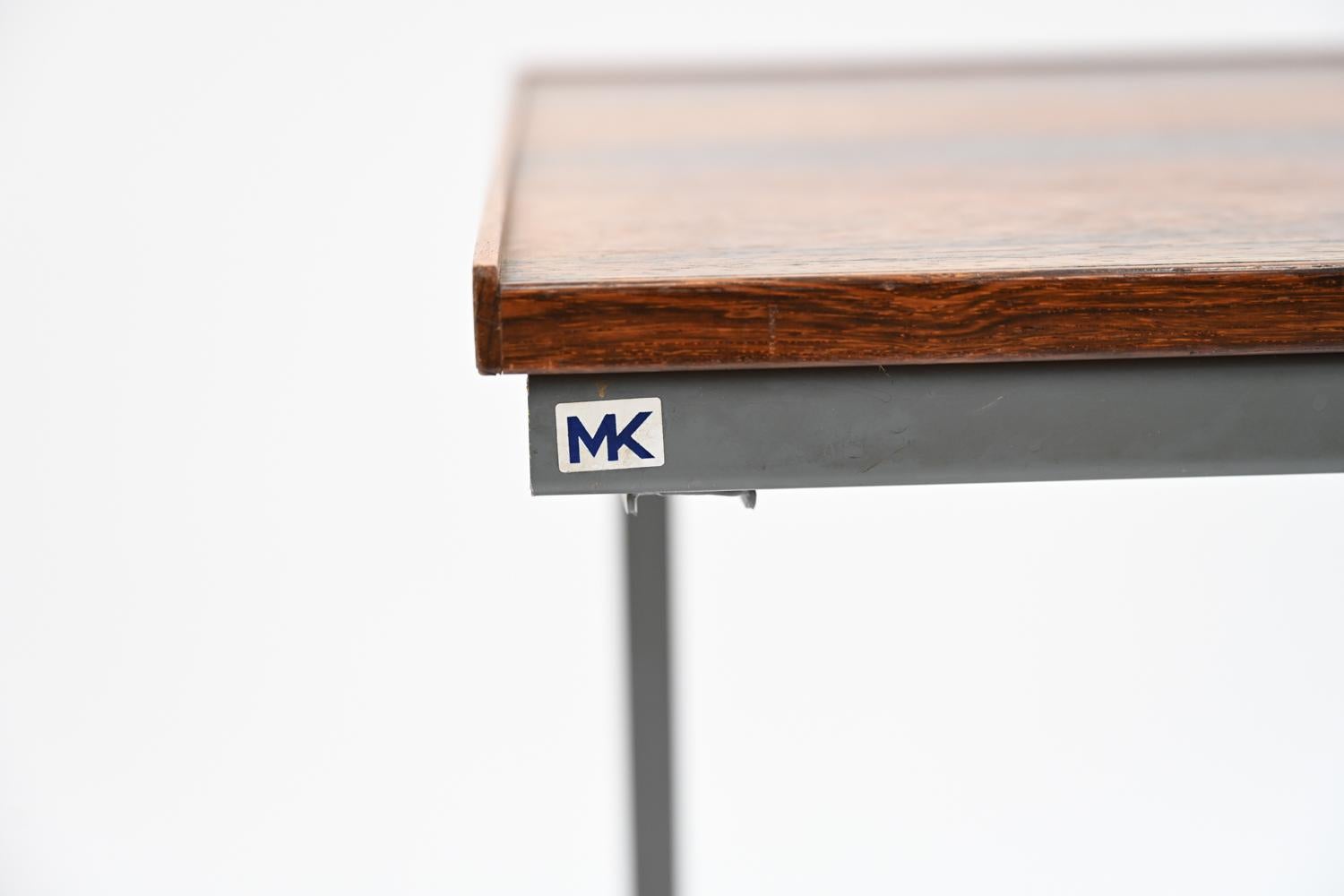 Metal Danish Mid-Century Rosewood Laptop Desk