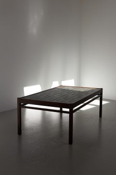 Danish Mid-Century Rosewood Coffee Table with Tiled Top, 1960s