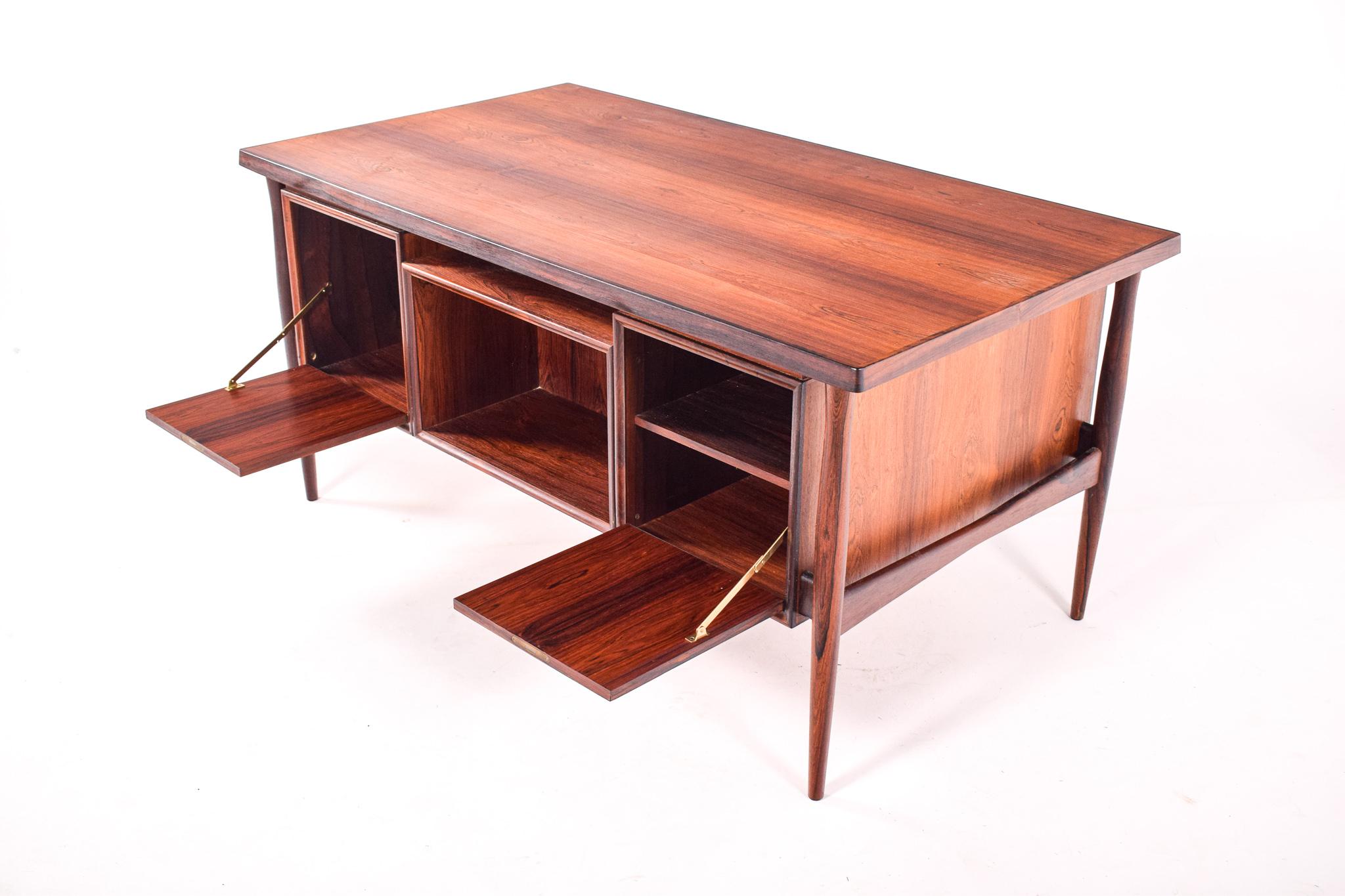 Danish Mid-Century Rosewood Desk by Arne Vodder for Sibast, 1950s 4