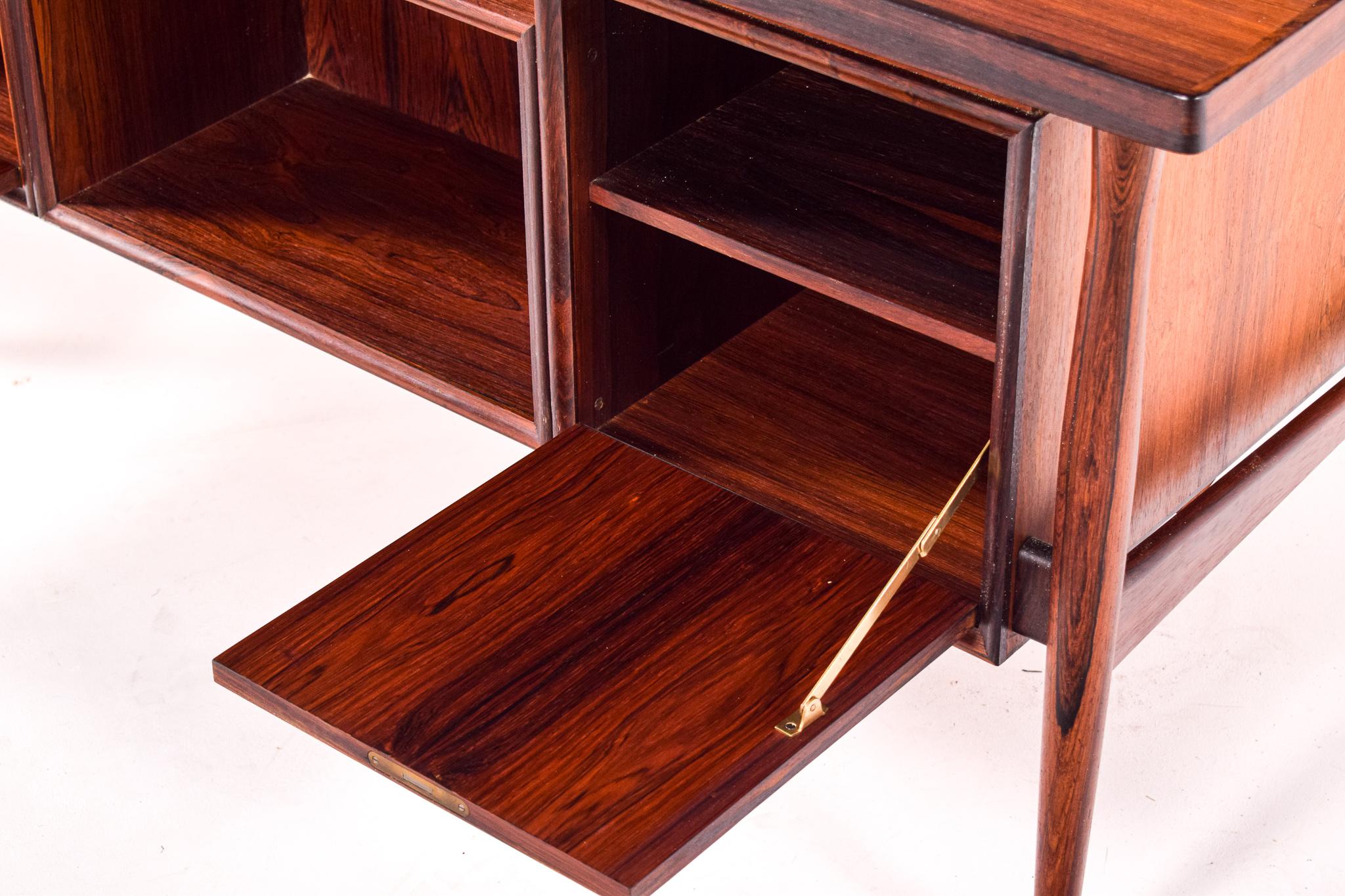 Danish Mid-Century Rosewood Desk by Arne Vodder for Sibast, 1950s 5