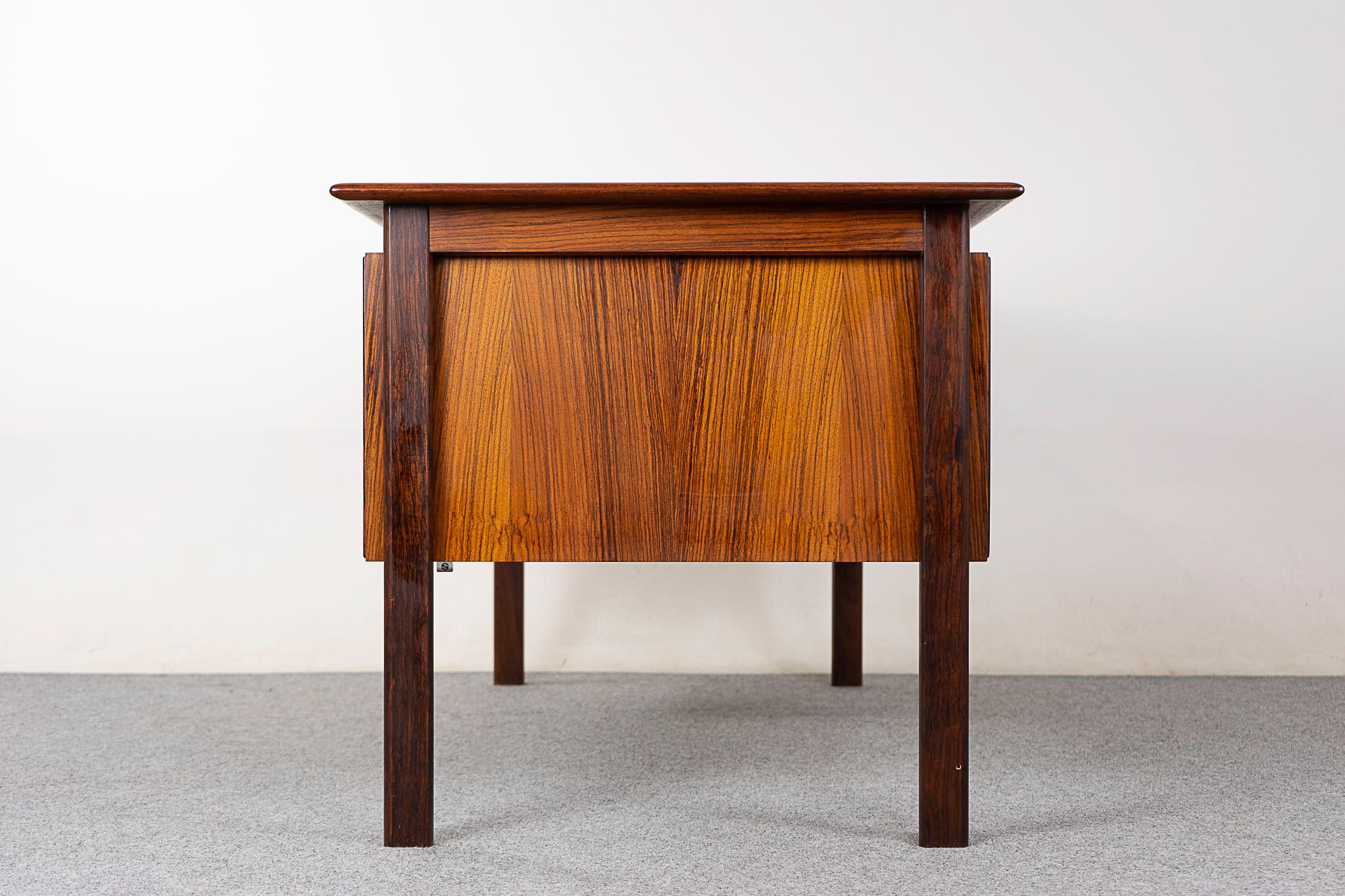 Danish Mid-Century Rosewood Desk by H. Sigh & Son For Sale 6