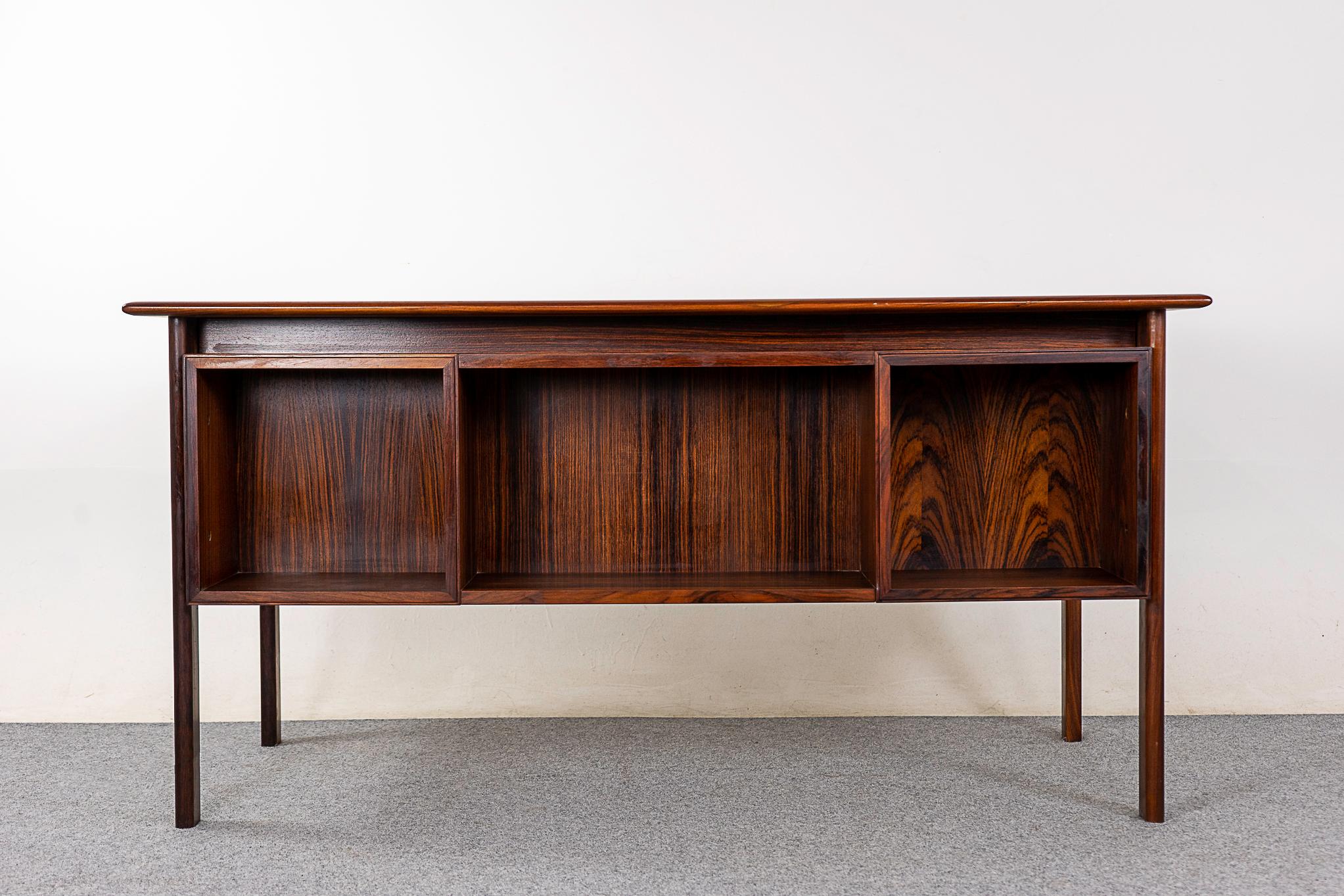 Danish Mid-Century Rosewood Desk by H. Sigh & Son For Sale 7