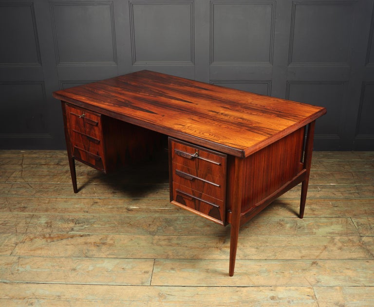 Danish Mid-Century Rosewood Desk 5