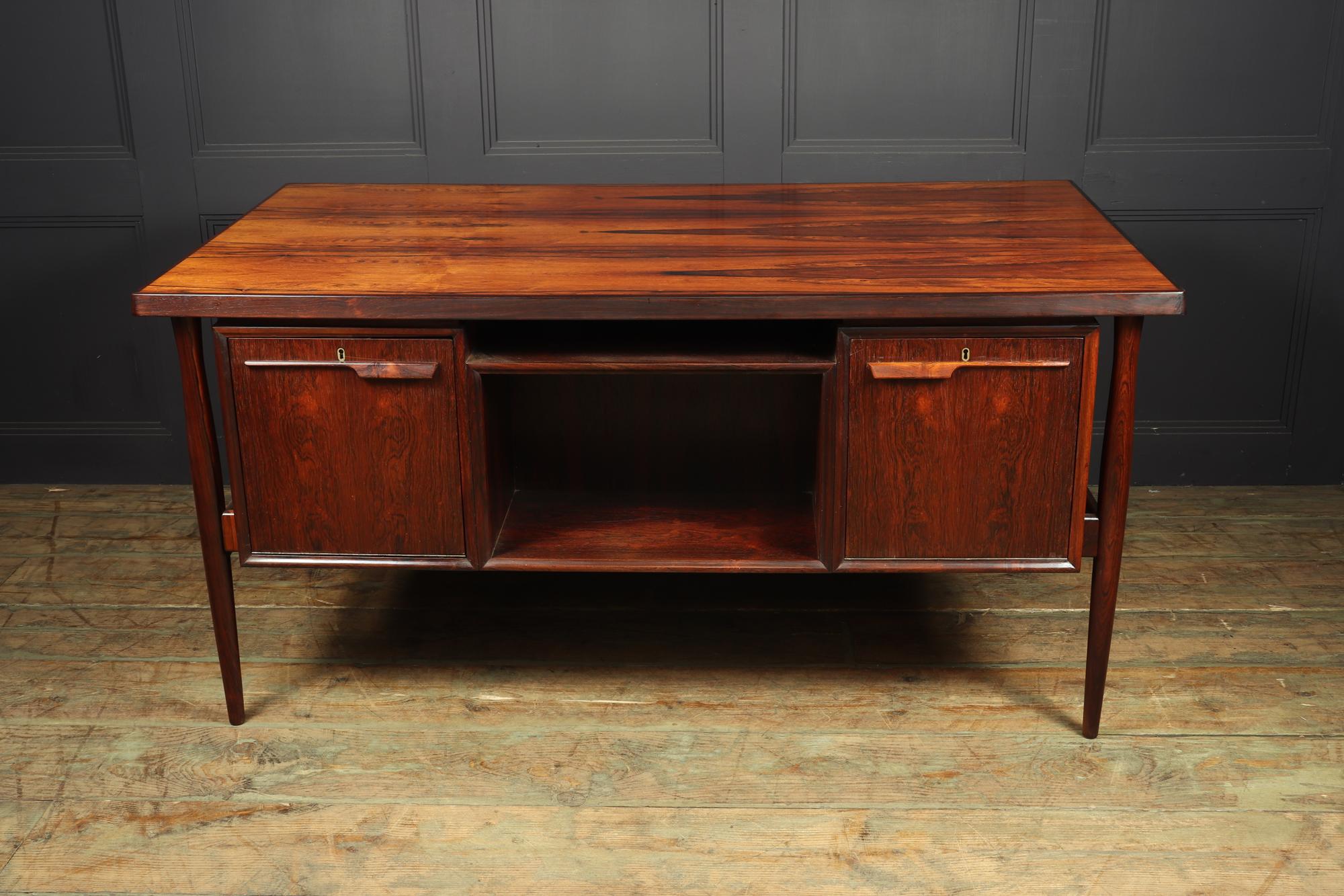 Danish Mid-Century Rosewood Desk 3