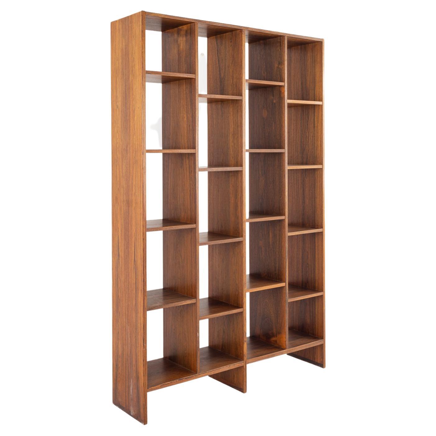 MidCentury Modern Walnut Bookcase or Room Divider For Sale at 1stDibs