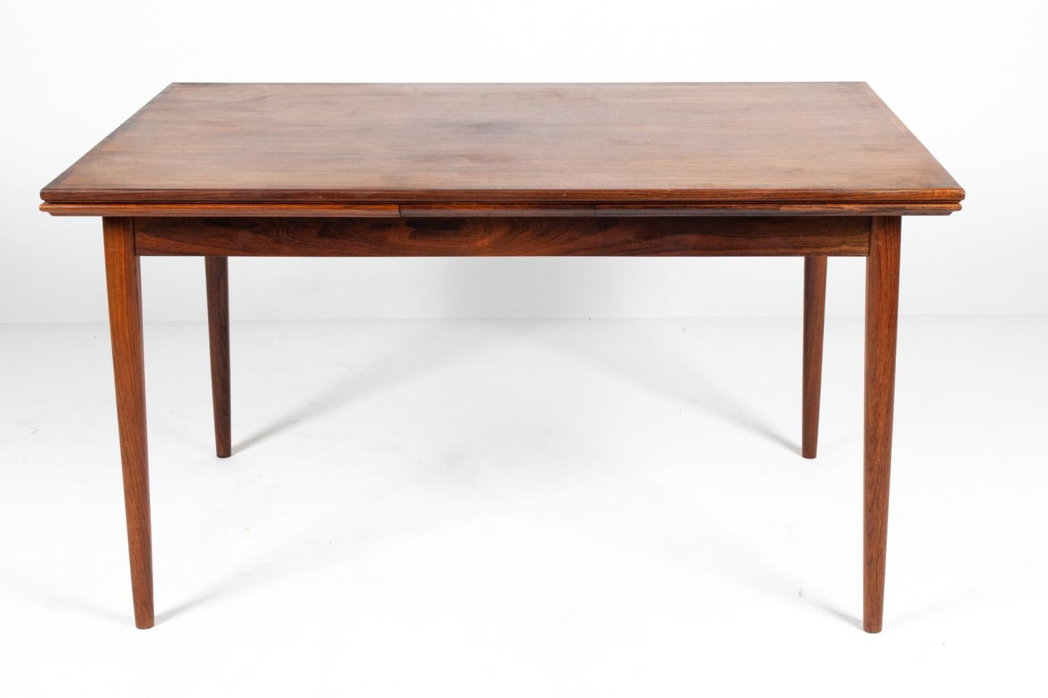 Danish Mid-Century Rosewood Extension Dining Table, c. 1960's For Sale 3