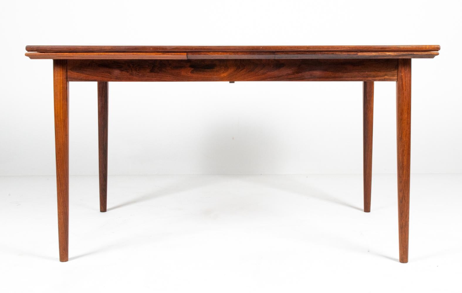 Danish Mid-Century Rosewood Extension Dining Table, c. 1960's For Sale 4