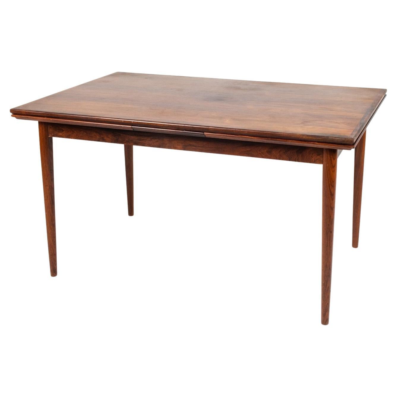 Danish Mid-Century Rosewood Extension Dining Table, c. 1960's For Sale
