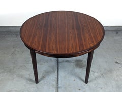 Danish Mid Century Rosewood Flip Flap Circular Dining Table by Dyrlund, c1960s