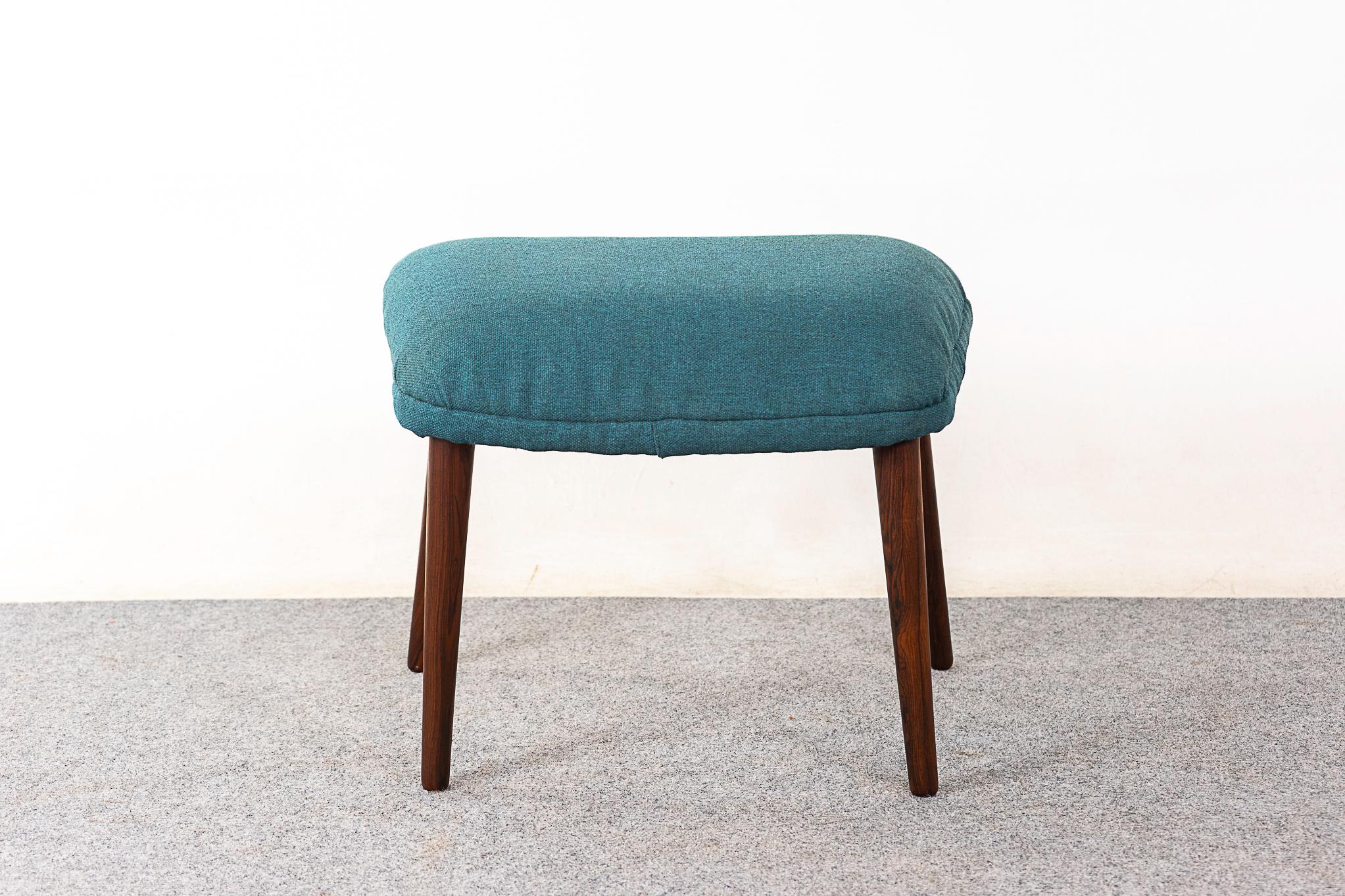Scandinavian Modern Danish Mid-Century Rosewood Footstool  For Sale