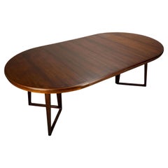 Danish Mid Century Rosewood Dining Table by Helge Sibast