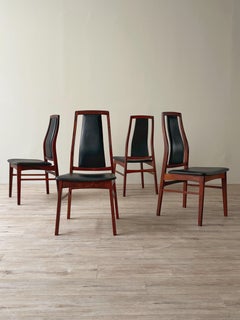 Danish Mid-Century Rosewood High-Back Dining Chairs- A Set of 4