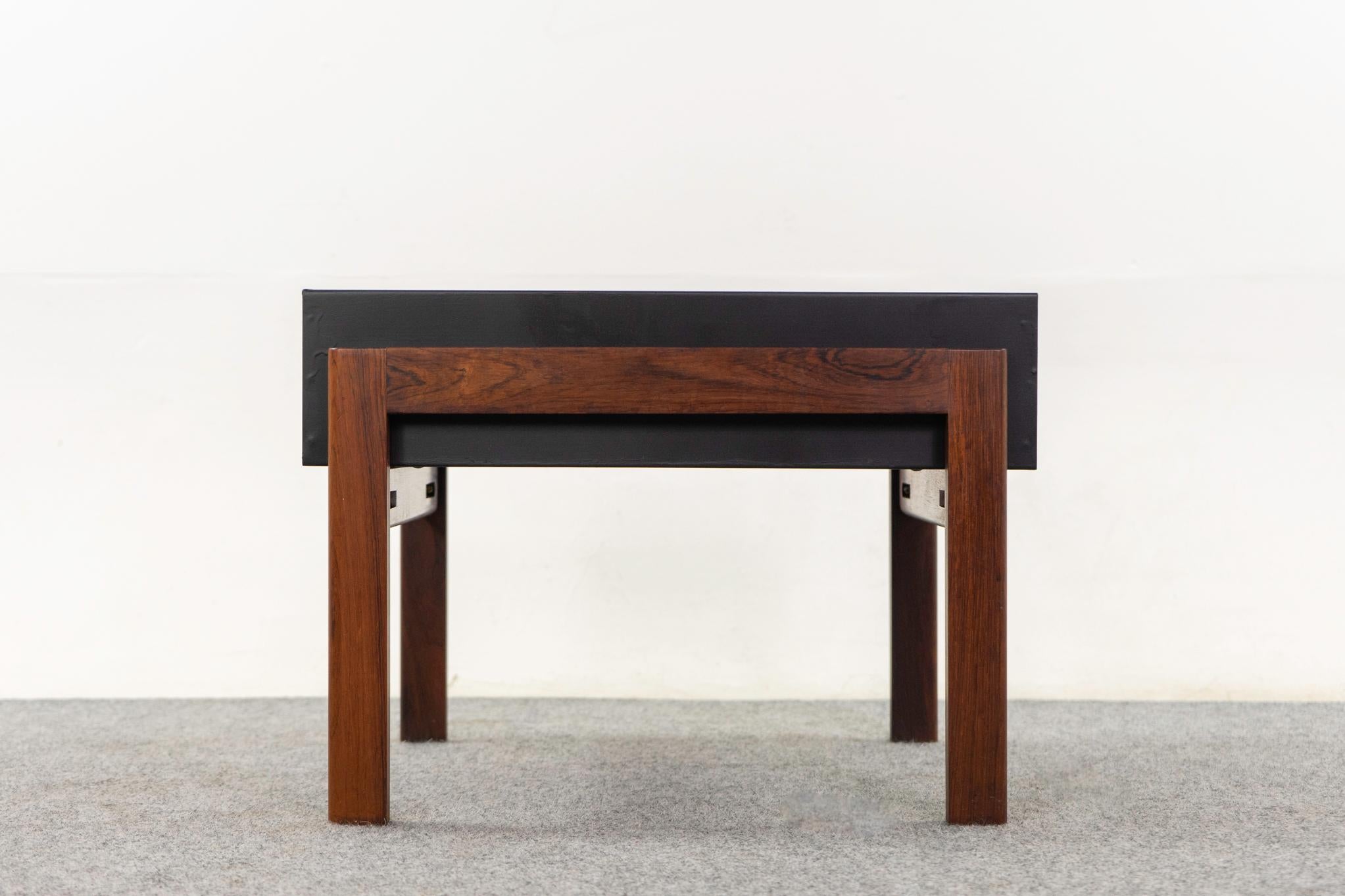 Danish Mid-Century Rosewood & Metal Planter For Sale 5