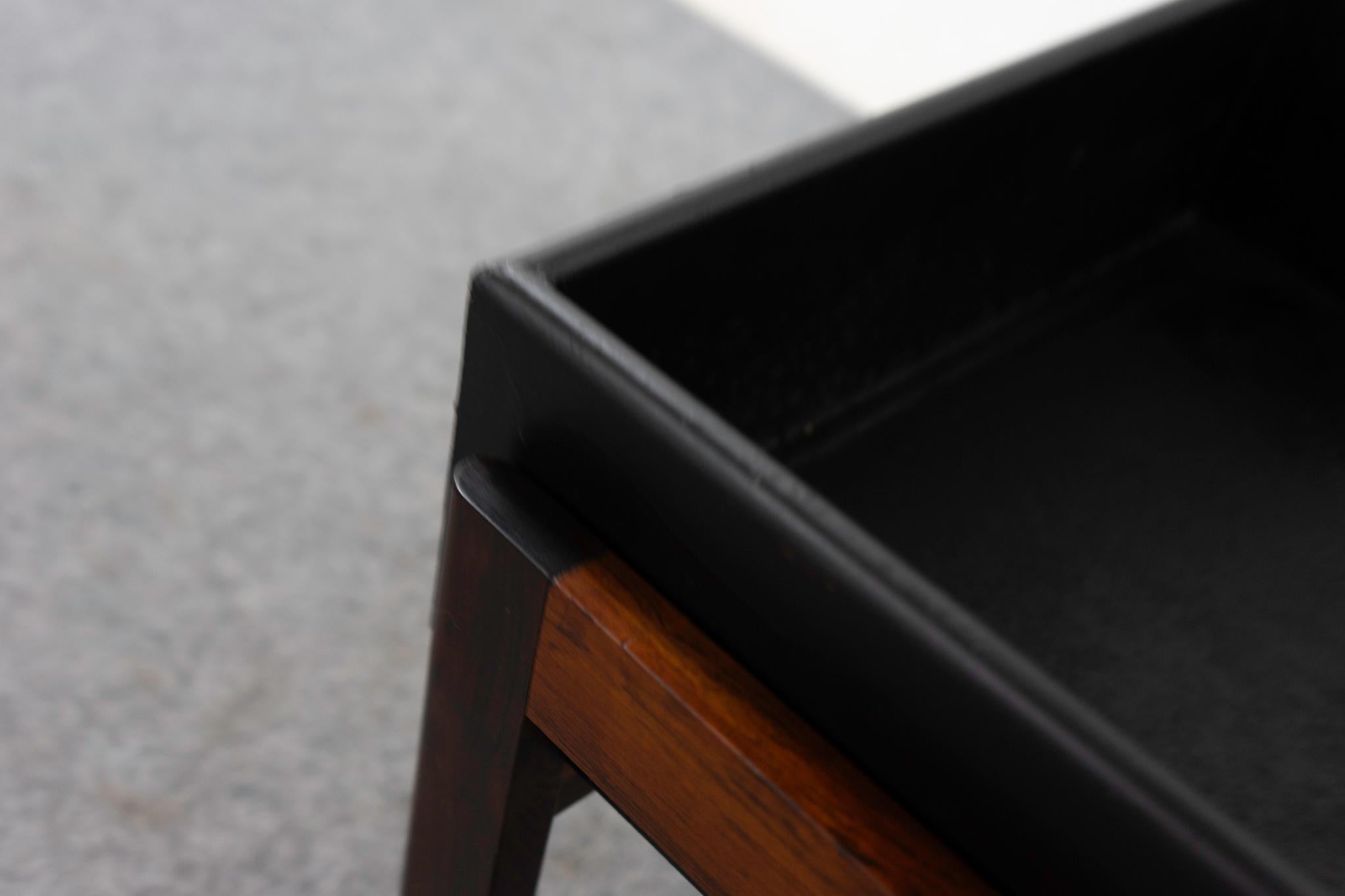 Mid-20th Century Danish Mid-Century Rosewood & Metal Planter