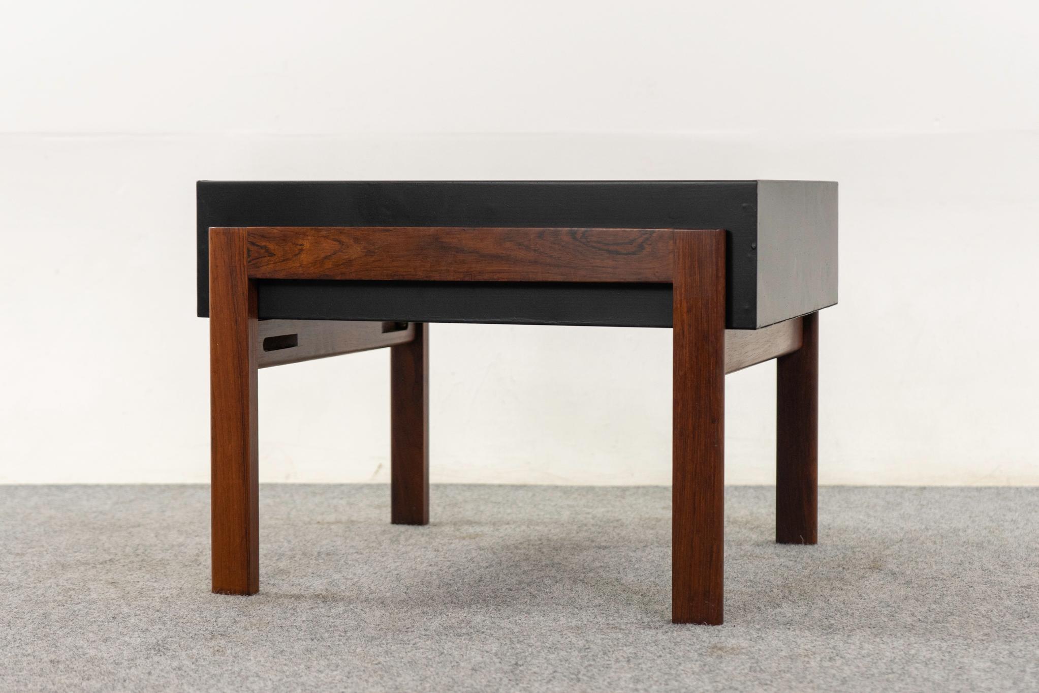 Danish Mid-Century Rosewood & Metal Planter For Sale 1