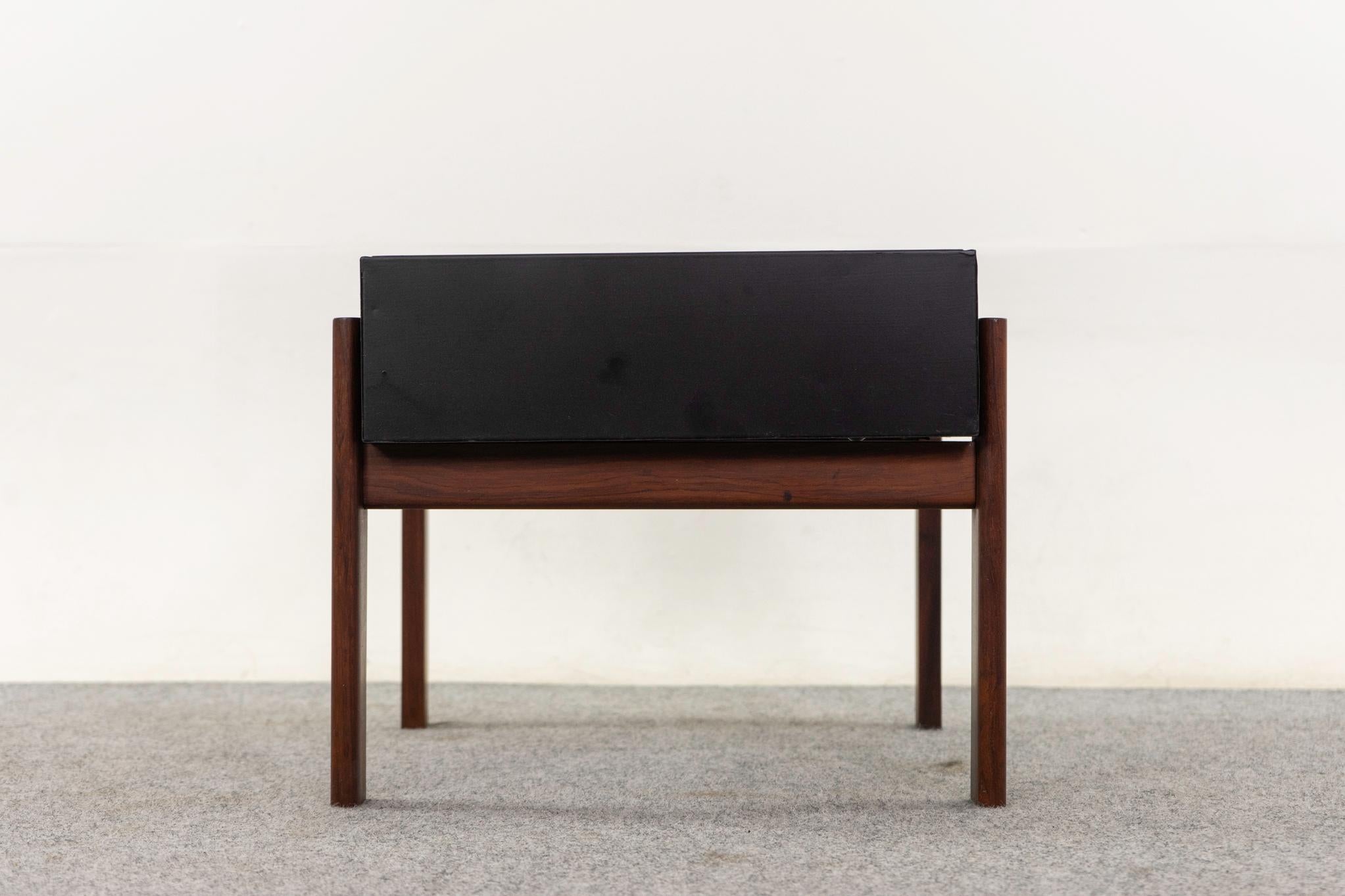 Danish Mid-Century Rosewood & Metal Planter For Sale 3