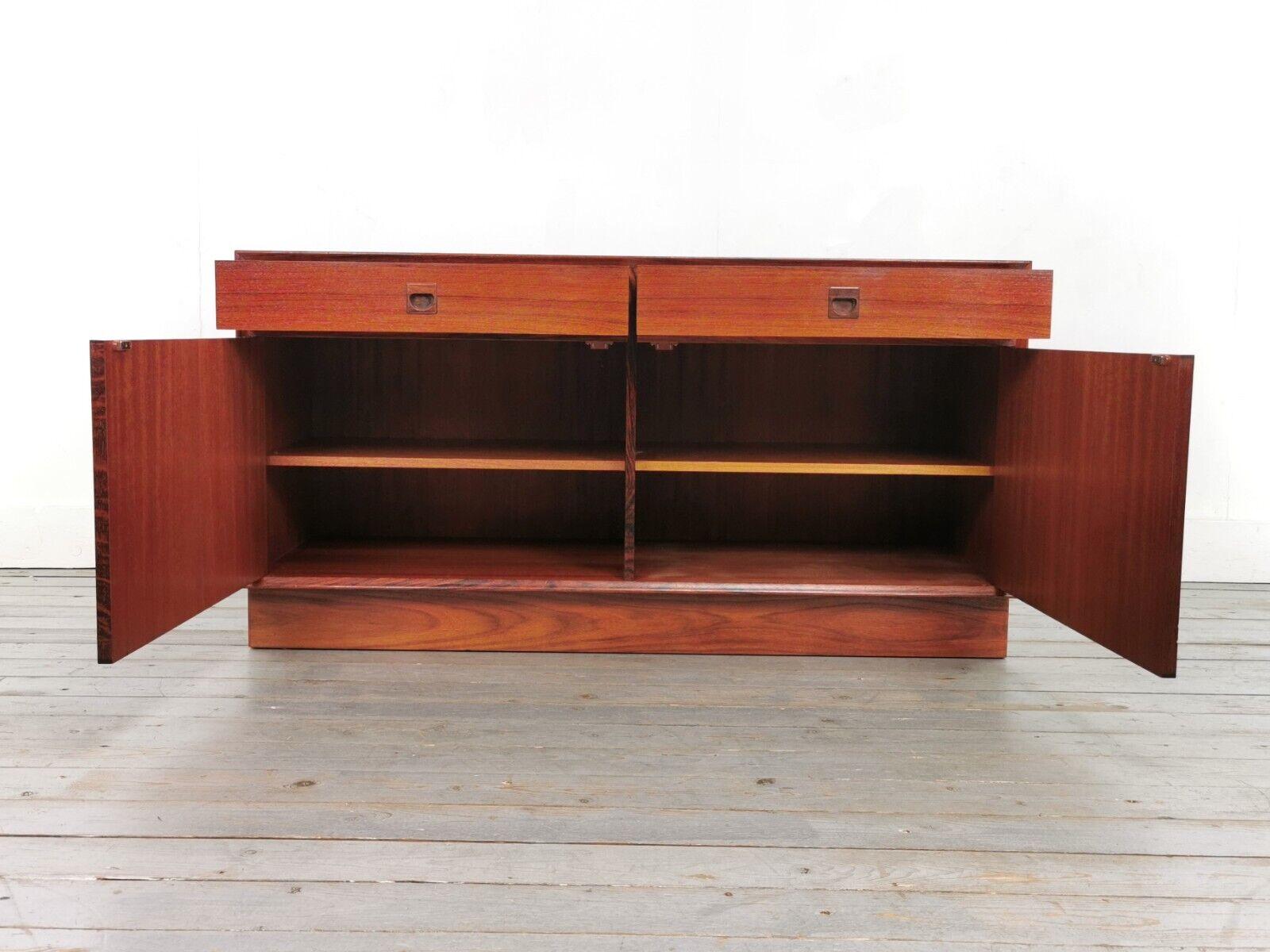 Danish Mid Century Rosewood Sideboard Media Cabinet 2