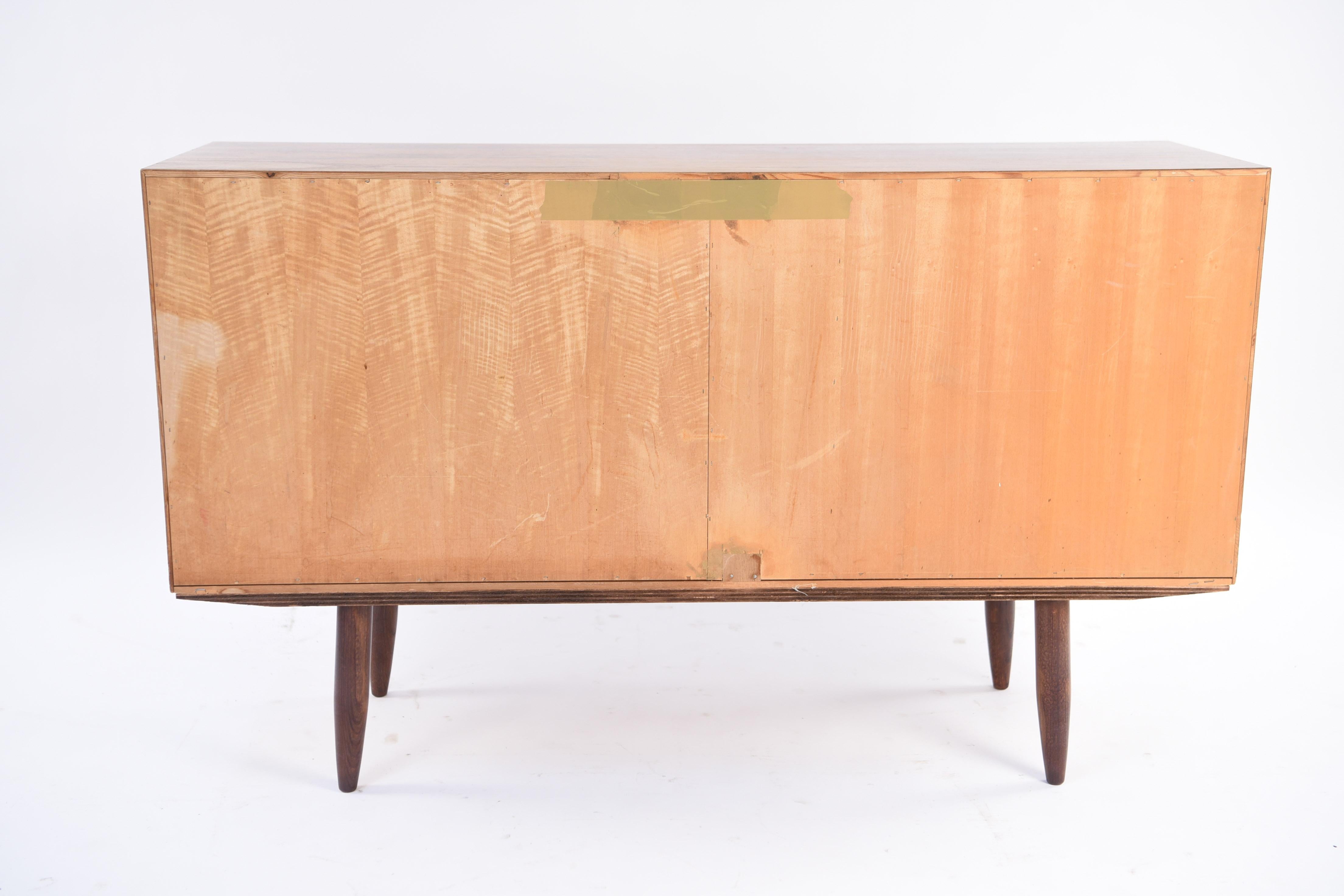 Danish Midcentury Rosewood Stereo Cabinet Sideboard 6