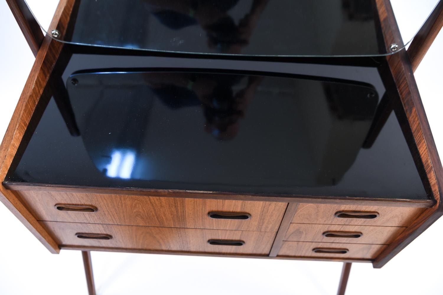 20th Century Danish Midcentury Rosewood Vanity