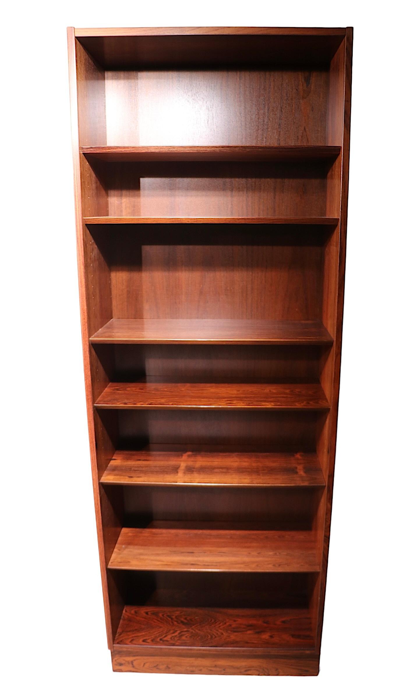 20th Century Danish Mid Century Rosewood  Wall Unit by Poul Hundevad c 1960's  For Sale