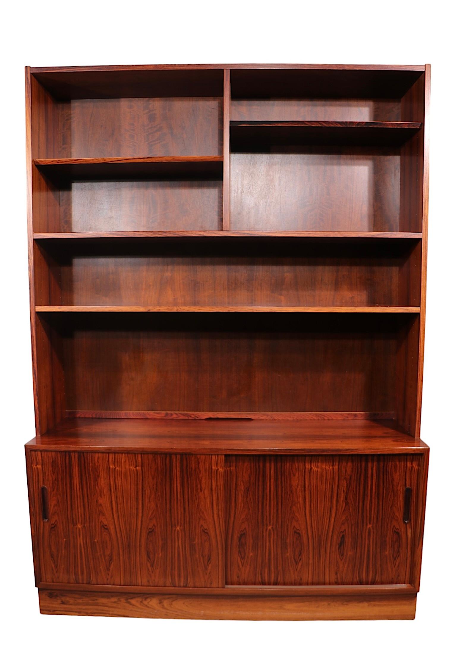Danish Mid Century Rosewood  Wall Unit by Poul Hundevad c 1960's  For Sale 1
